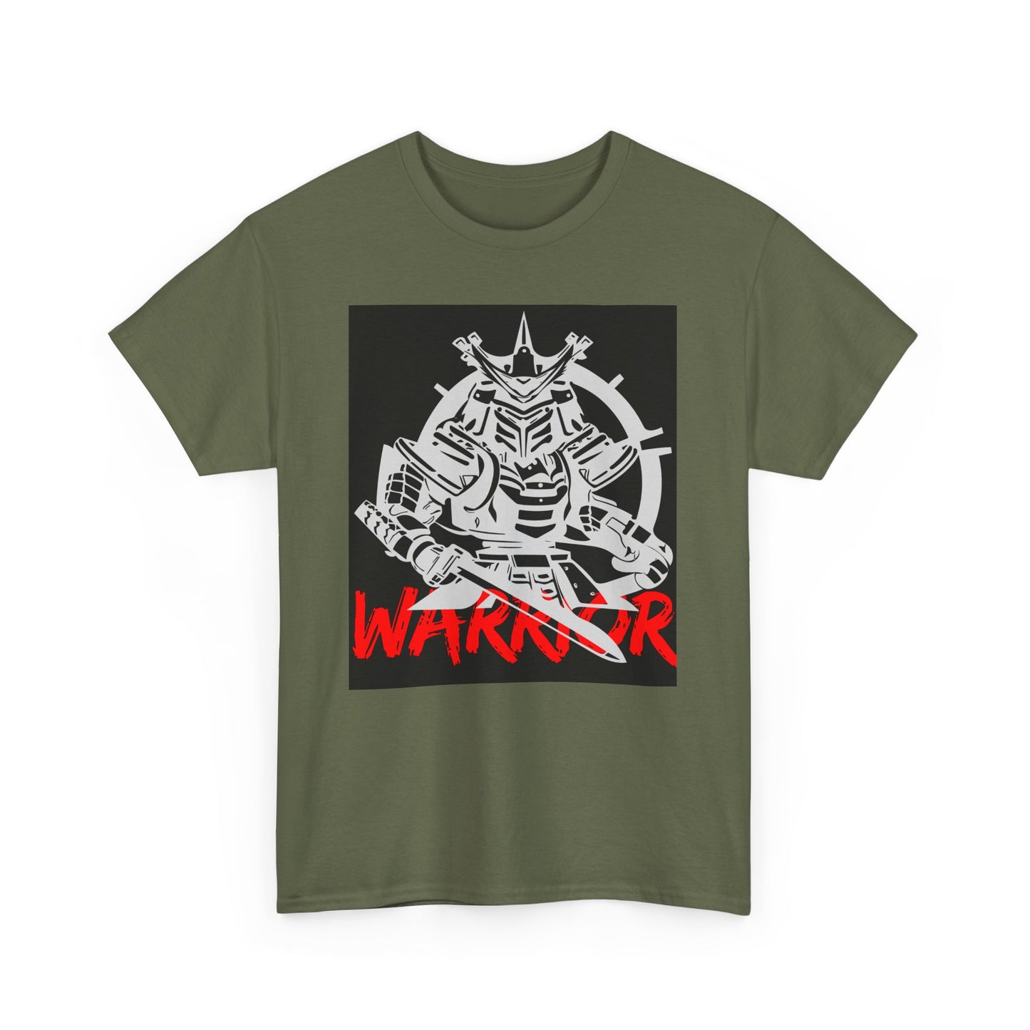 Warrior Graphic Unisex Heavy Cotton Tee - Bold Style for Strength and Resilience