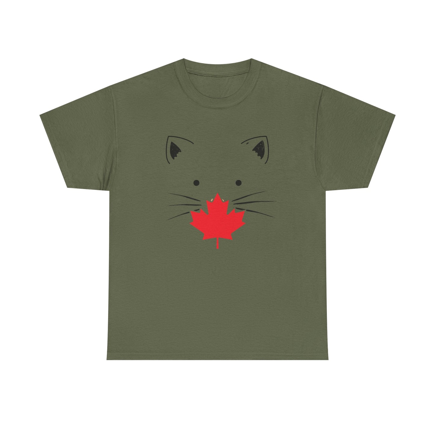 Cute Canadian Cat Unisex Heavy Cotton Tee