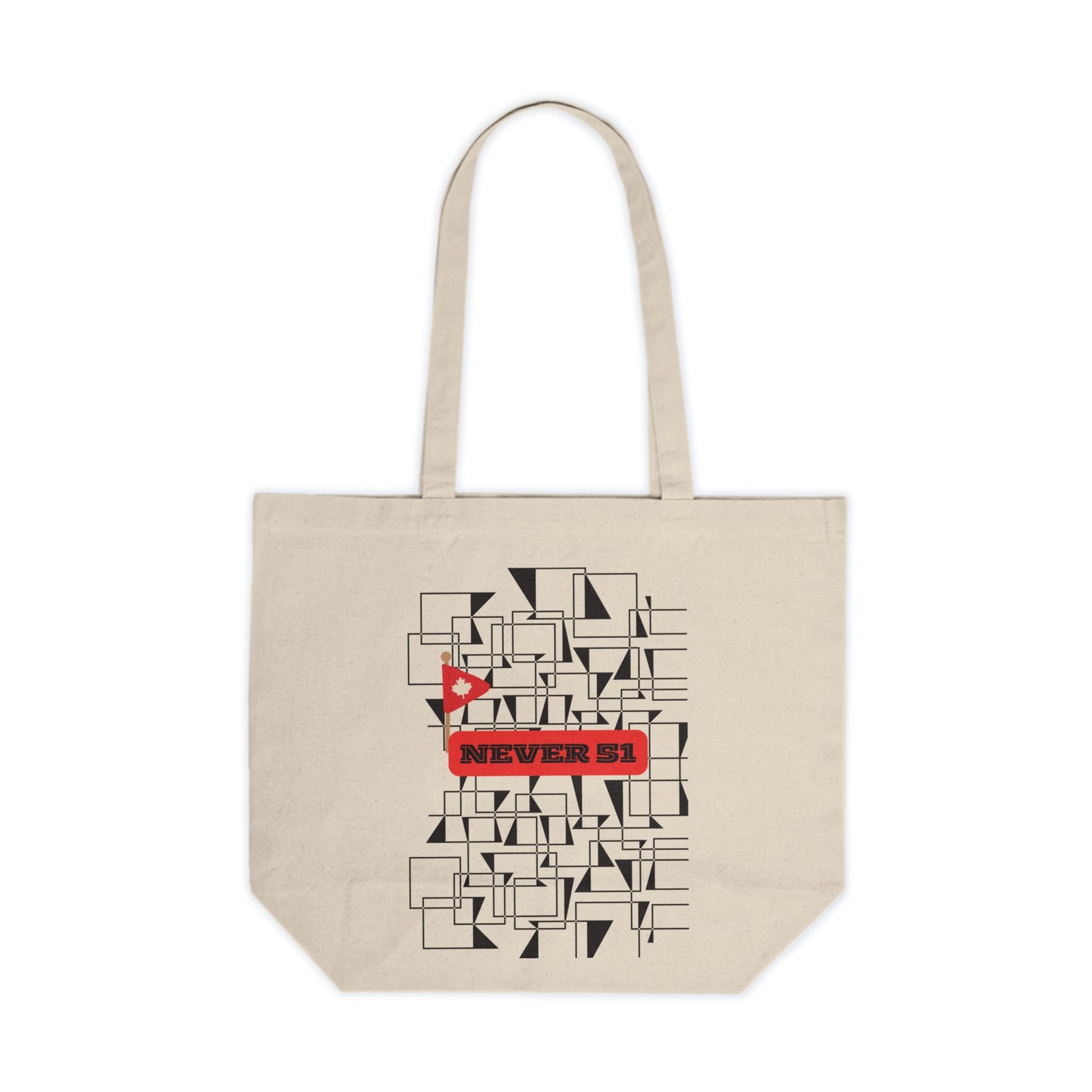 Geometric Design Canvas Tote Bag | Eco-Friendly Shopping Bag | Reusable Grocery Tote | Make a Statement | Fun Gift for Friends