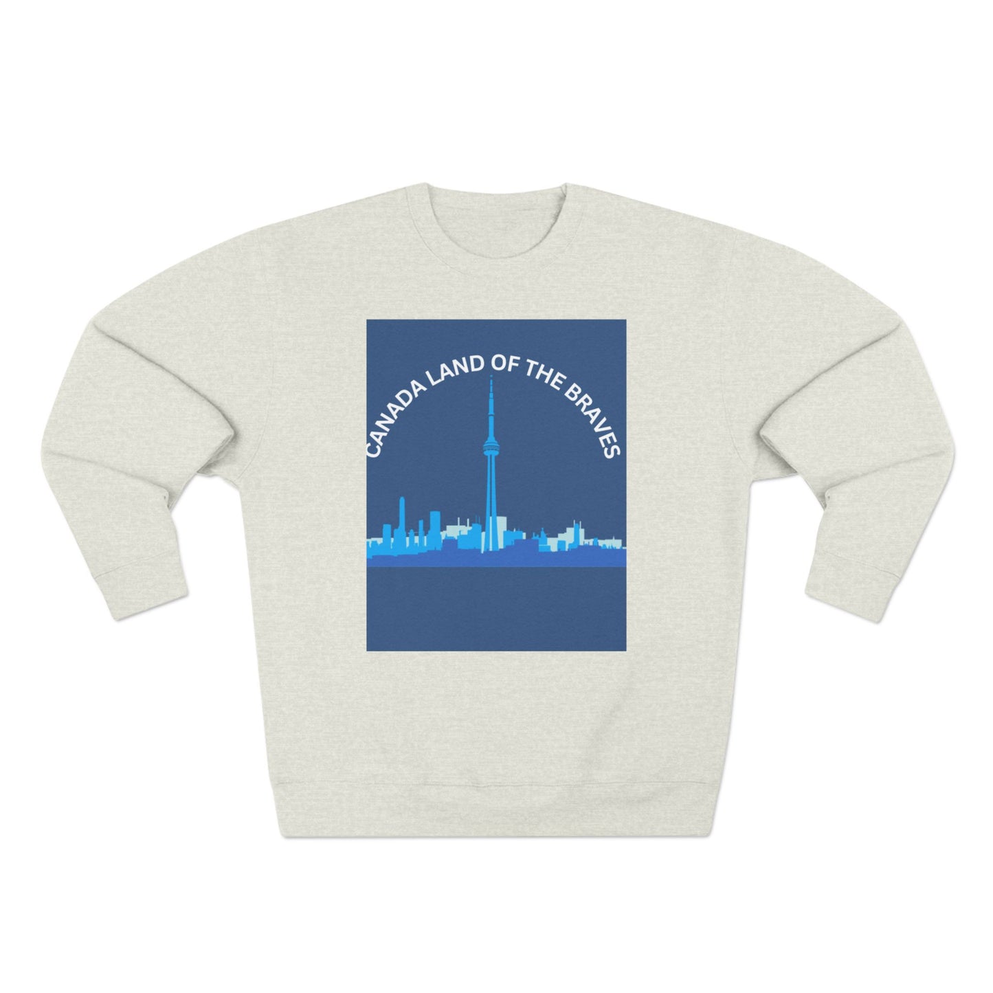 Canada Land of the Brave Unisex Crewneck Sweatshirt - Cozy Urban Style for All Occasions