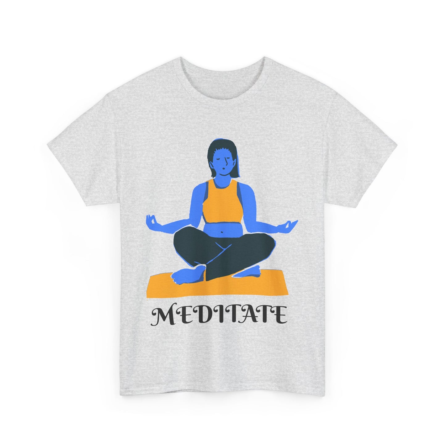 ‘MEDITATE’ Unisex Heavy Cotton Tee