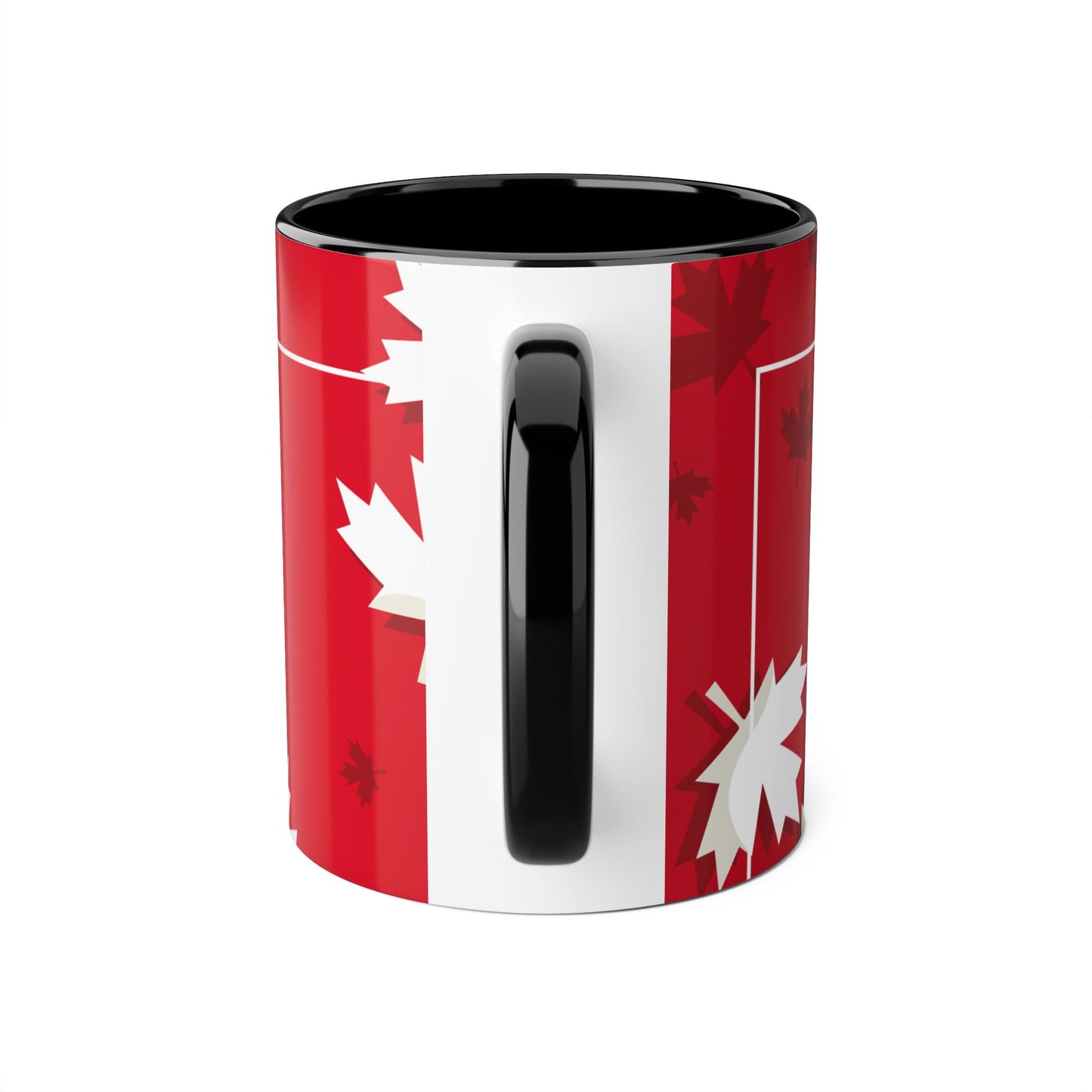 Festive Maple Leaf Accent Mug – 11oz for Cozy Celebrations