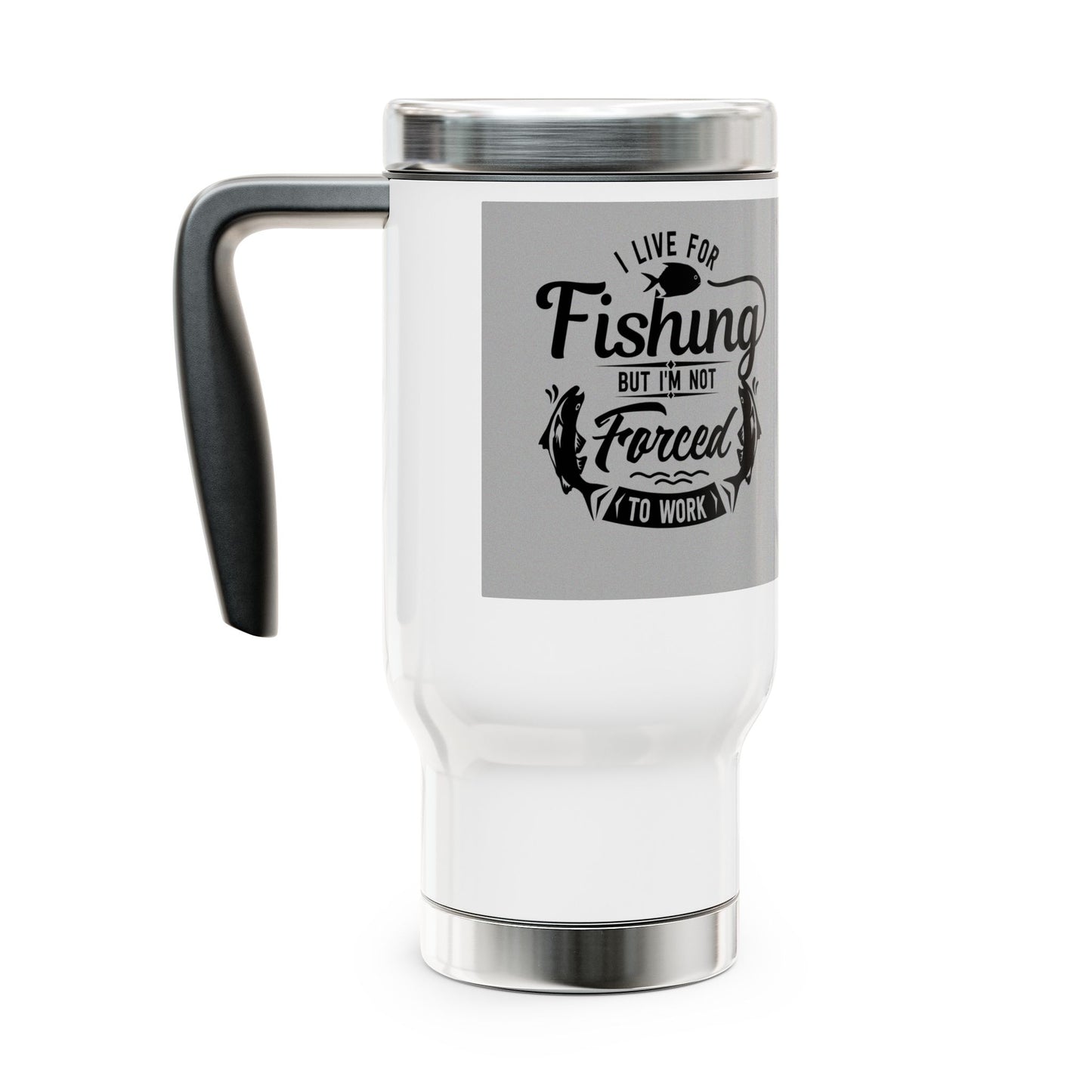Fishing Enthusiast Travel Mug, Funny Fishing Gift, Stainless Steel Coffee Cup, Outdoor Adventure Mug, Birthday Gift for Him