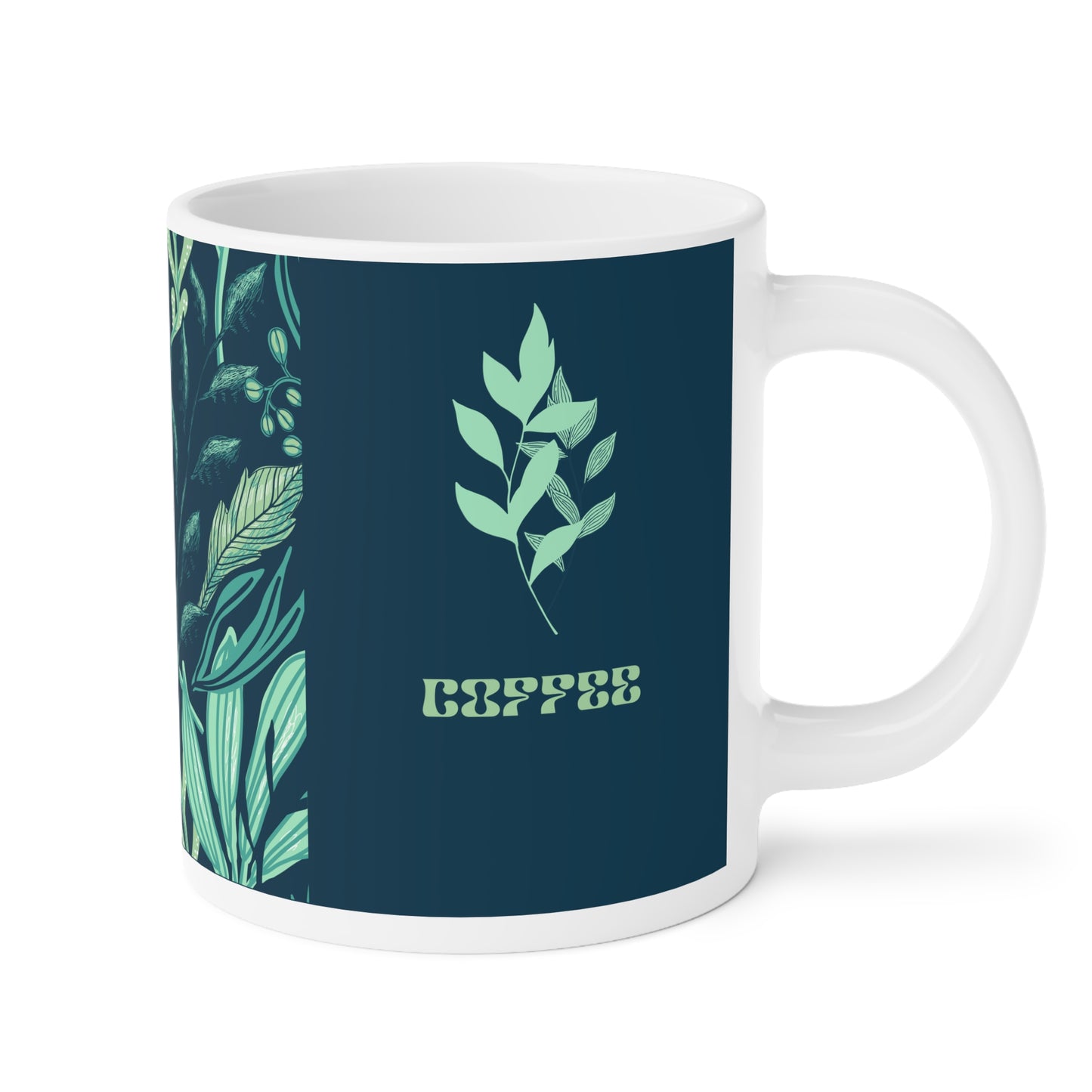 Botanical Ceramic Mug Collection, Eco-Friendly Coffee Cup, Perfect Gift for Plant Lovers, Sip & Savor, Nature-Inspired Drinkware
