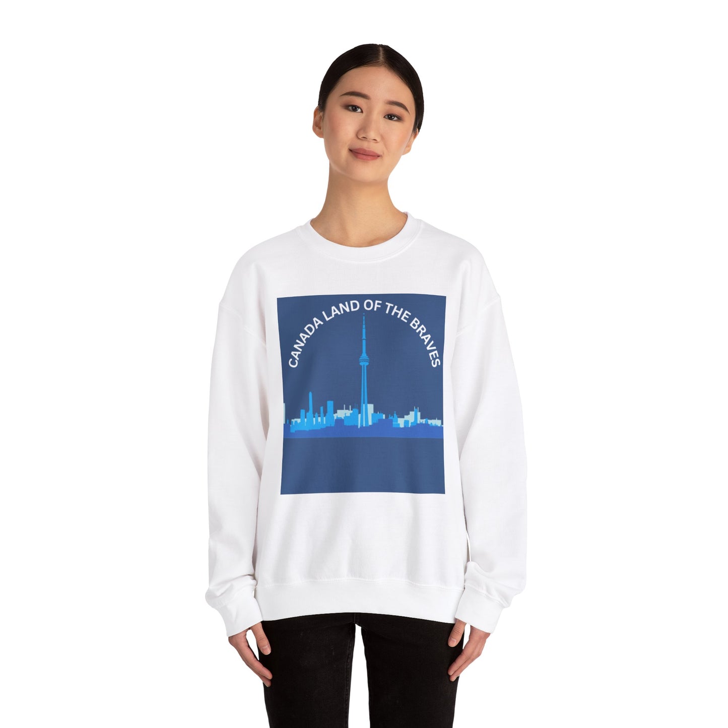 Canada Land of the Braves Crewneck Sweatshirt - Unisex Heavy Blend™