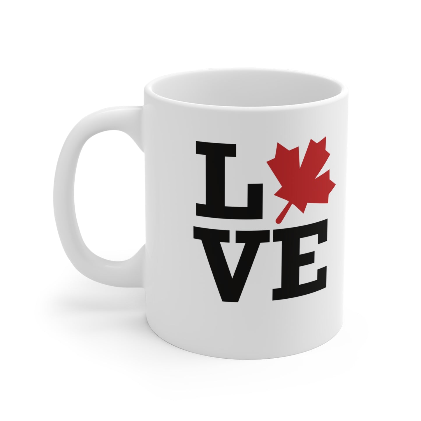 Love Canada Ceramic Mug - Perfect for Coffee Lovers