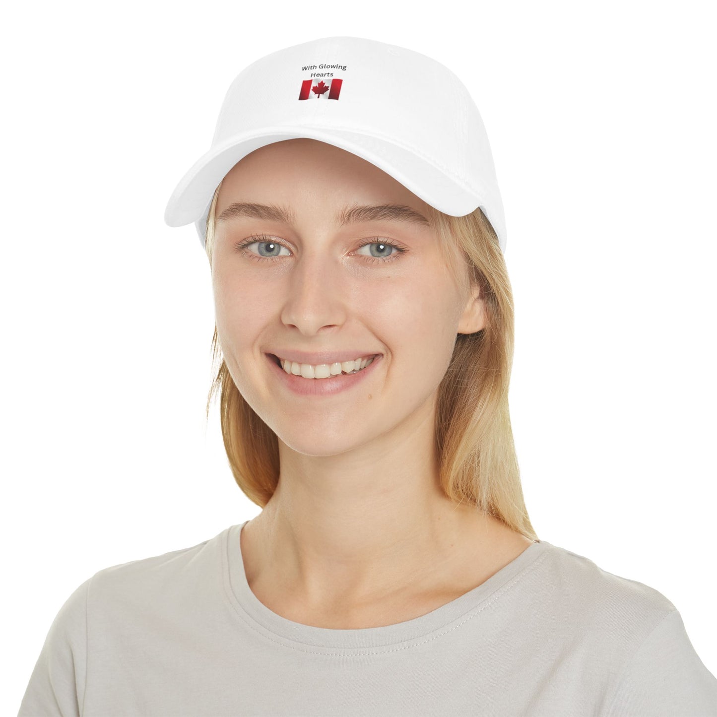 Canadian Hearts Low Profile Baseball Cap