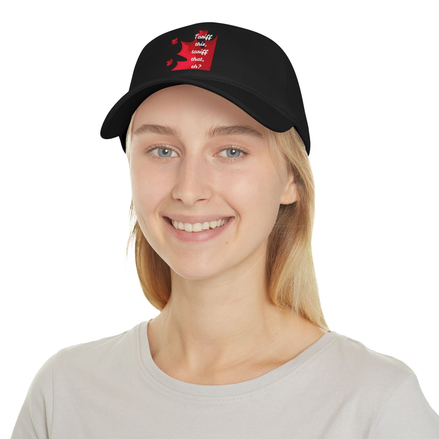 Fun Canadian Low Profile Baseball Cap – 'Tariff This, Tariff That, Eh?'