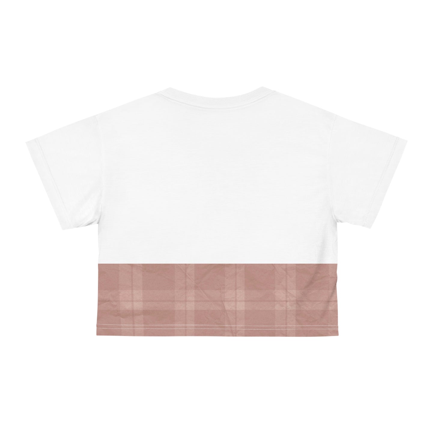 ‘LIGHT BROWN’ Accent Crop Tee (AOP)