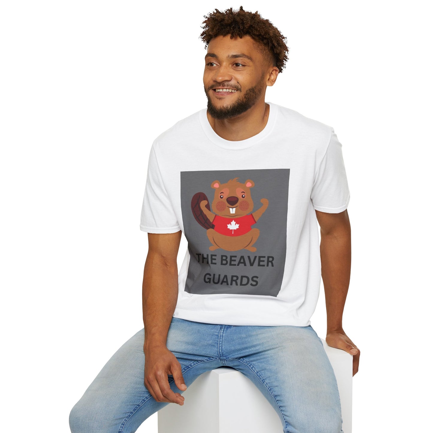 Funny Beaver Guards Unisex T-Shirt - Cute Canadian Animal Design