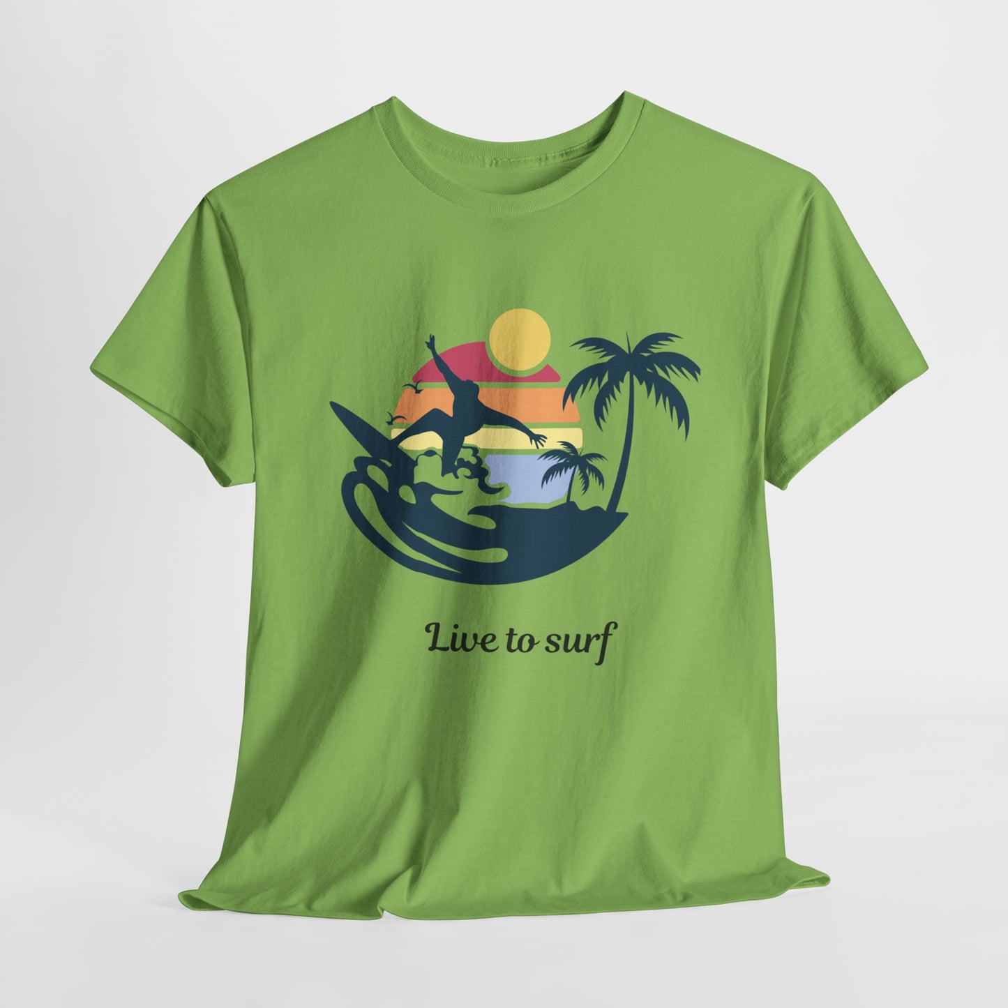 Surf Vibes Unisex Cotton Tee - Perfect for Beach Lovers, Summer Style, Gift for Surfers, Casual Wear, Graphic Tee