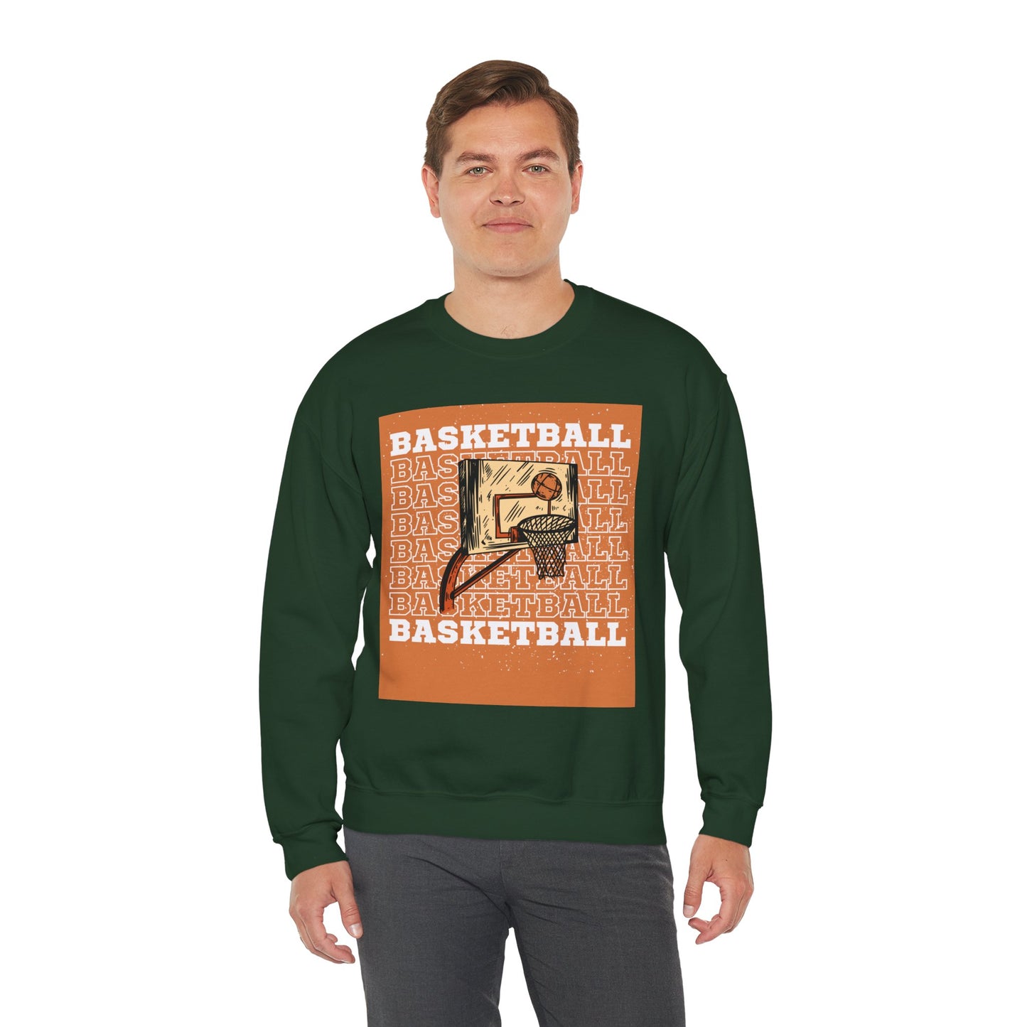 ‘Basketball’ Unisex Heavy Blend™ Crewneck Sweatshirt