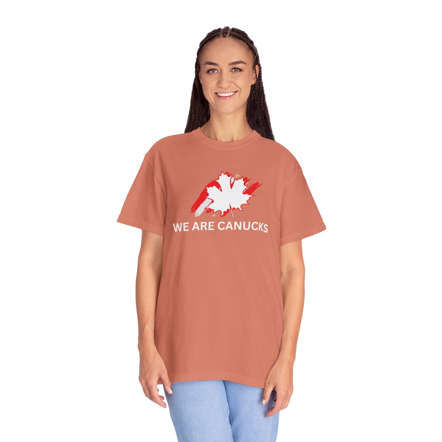 Unisex Garment-Dyed T-shirt - 'We Are Canucks' Canada Pride Tee