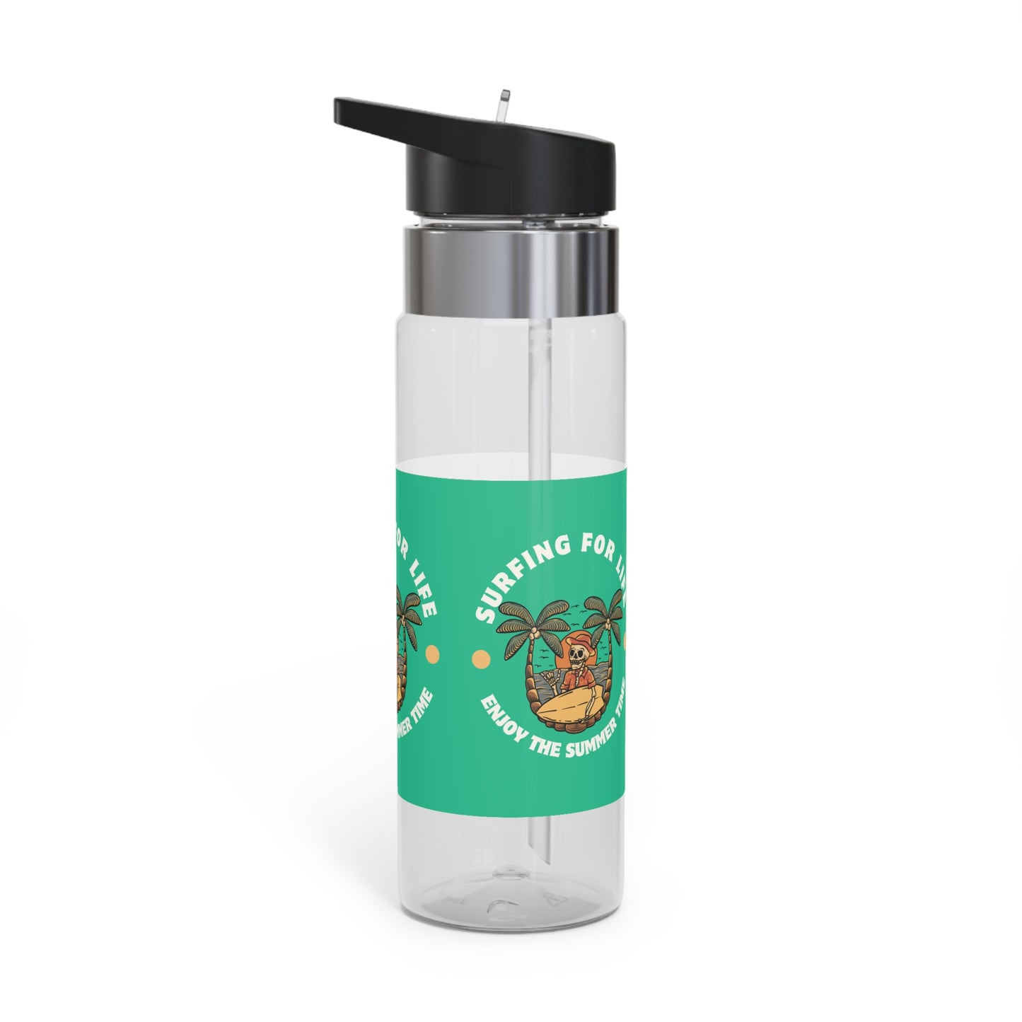 Eco-Friendly Sport Bottle, Summer Vibe Water Bottle, Perfect for Active Lifestyle, Surfing Enthusiasts, Gift for Beach Lovers