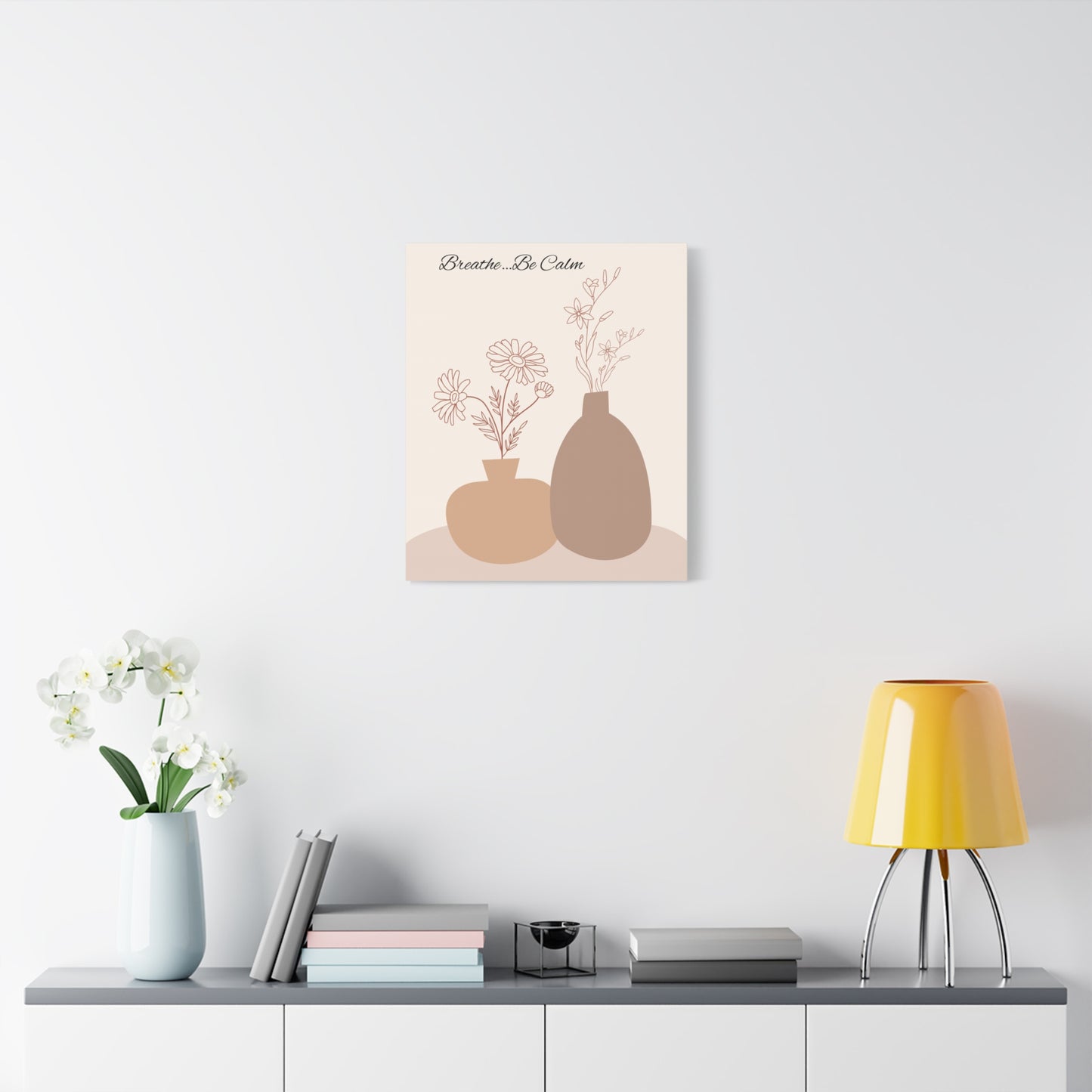 ‘Breathe…Be Calm’ Matte Canvas, Stretched, 1.25"