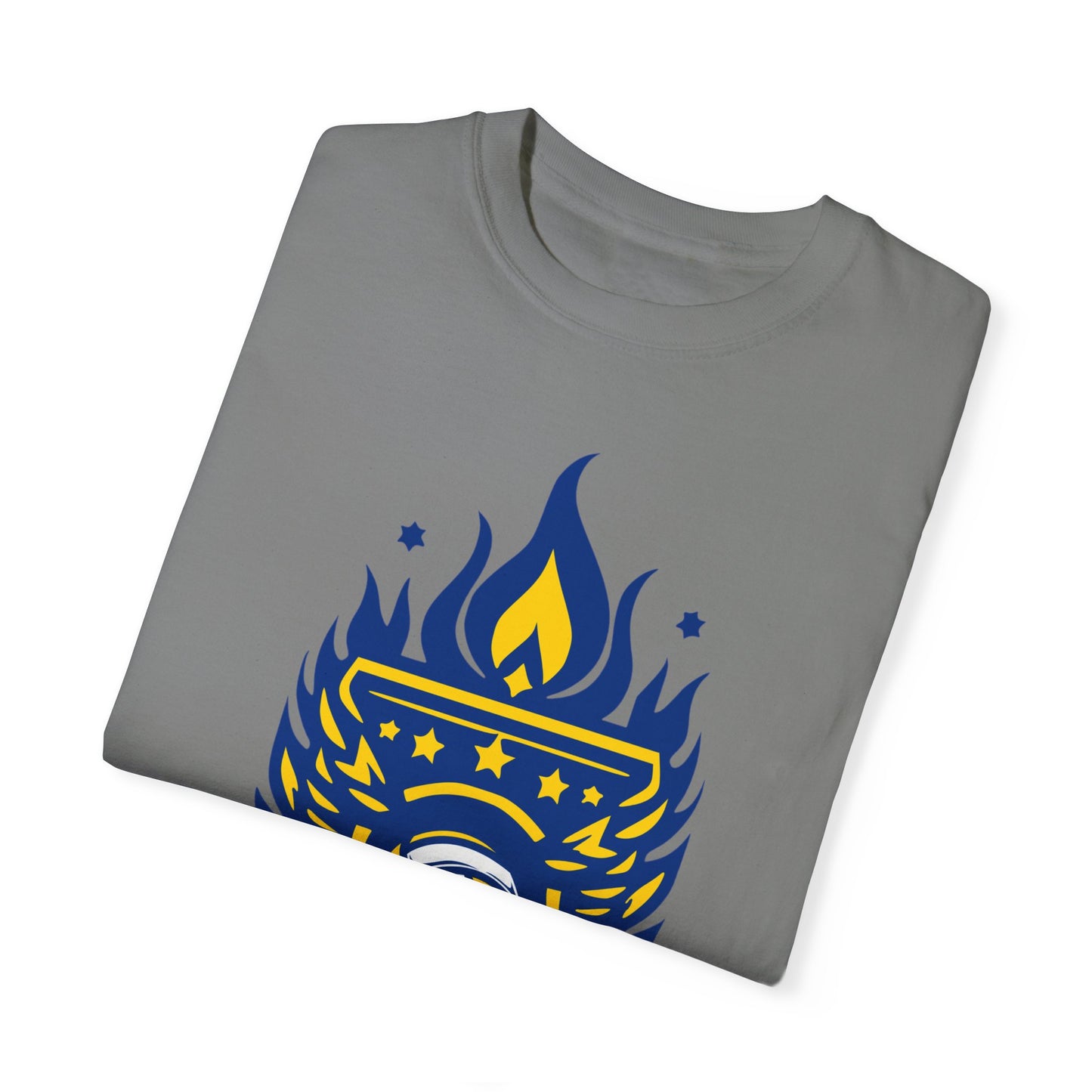 Vintage Volleyball Crest Unisex Garment-Dyed T-shirt