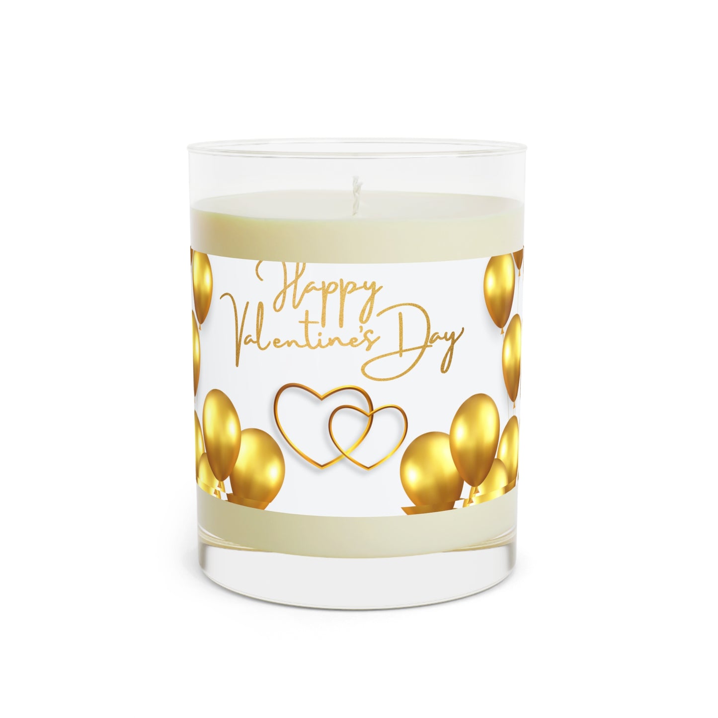 ‘Happy Valentines Day’ Scented Candle - Full Glass, 11oz