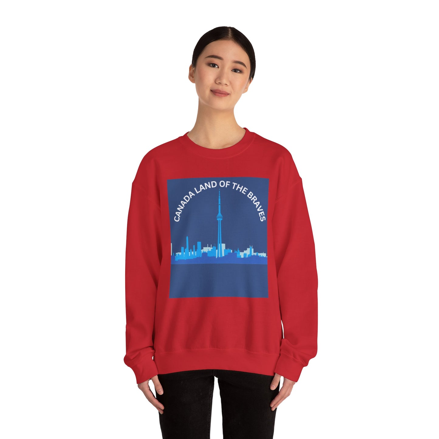 Canada Land of the Braves Crewneck Sweatshirt - Unisex Heavy Blend™