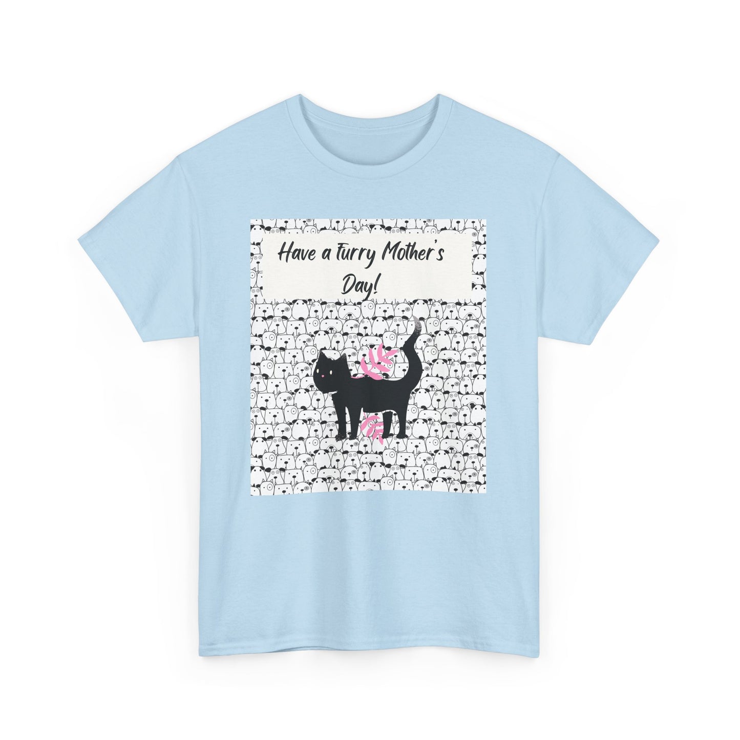 Mother's Day Cat Tee - Unisex Heavy Cotton T-Shirt