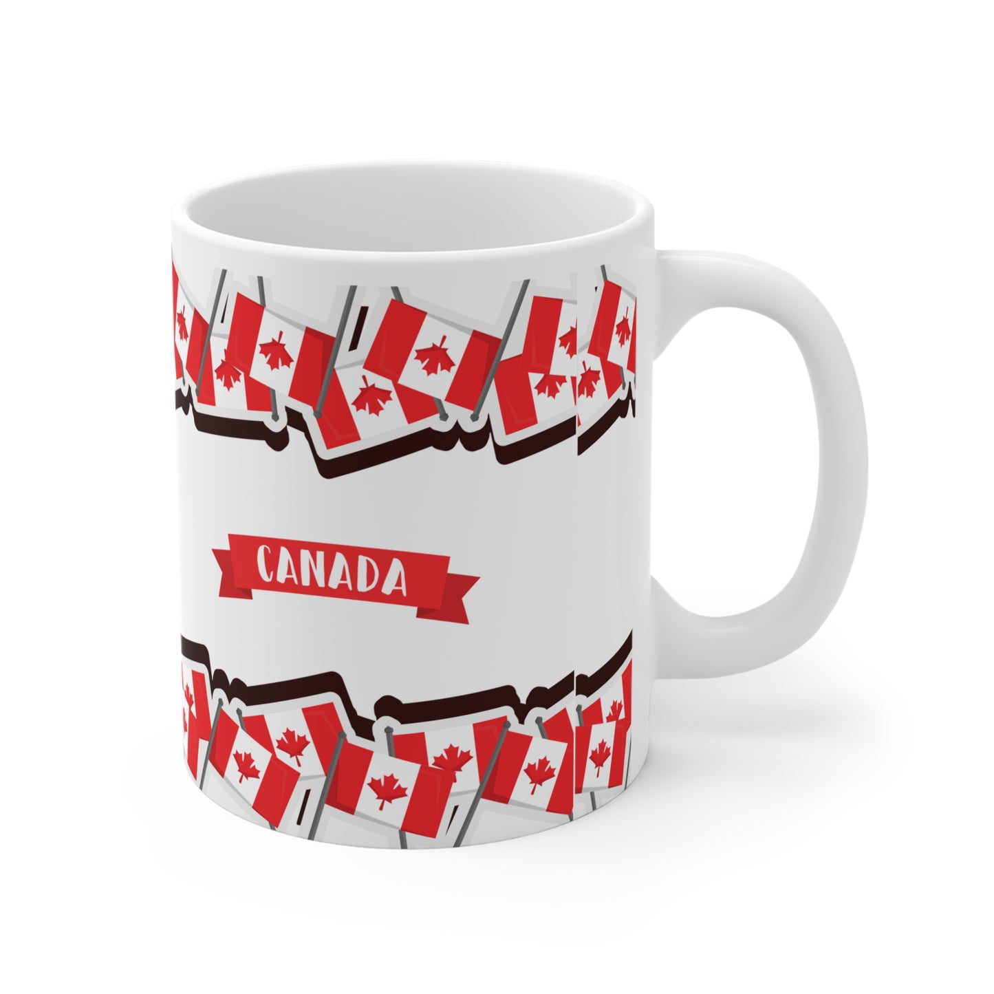 Canada Flag Ceramic Mug - Celebrate Canada Day with 11oz/15oz/20oz Options