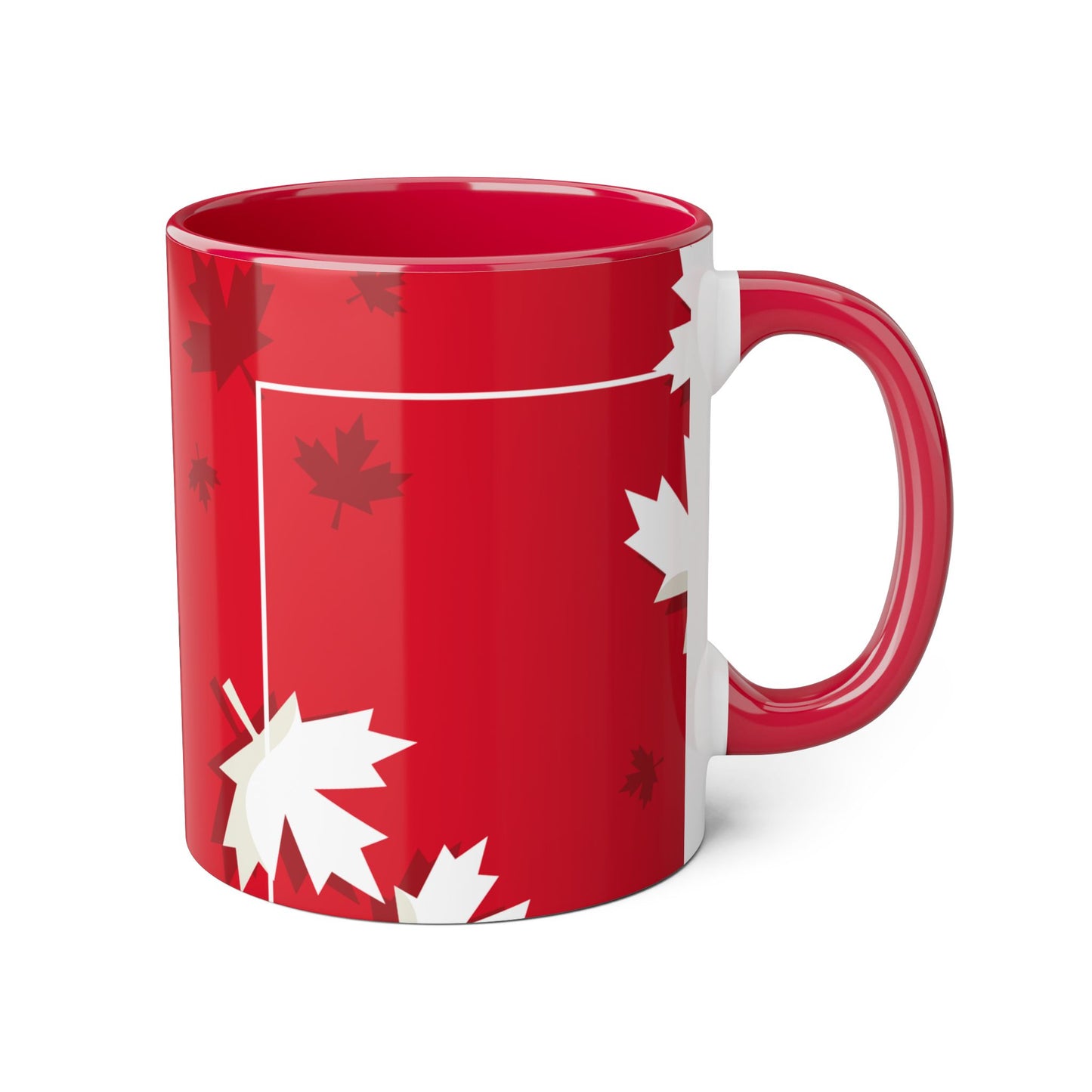 Festive Maple Leaf Accent Mug – 11oz for Cozy Celebrations