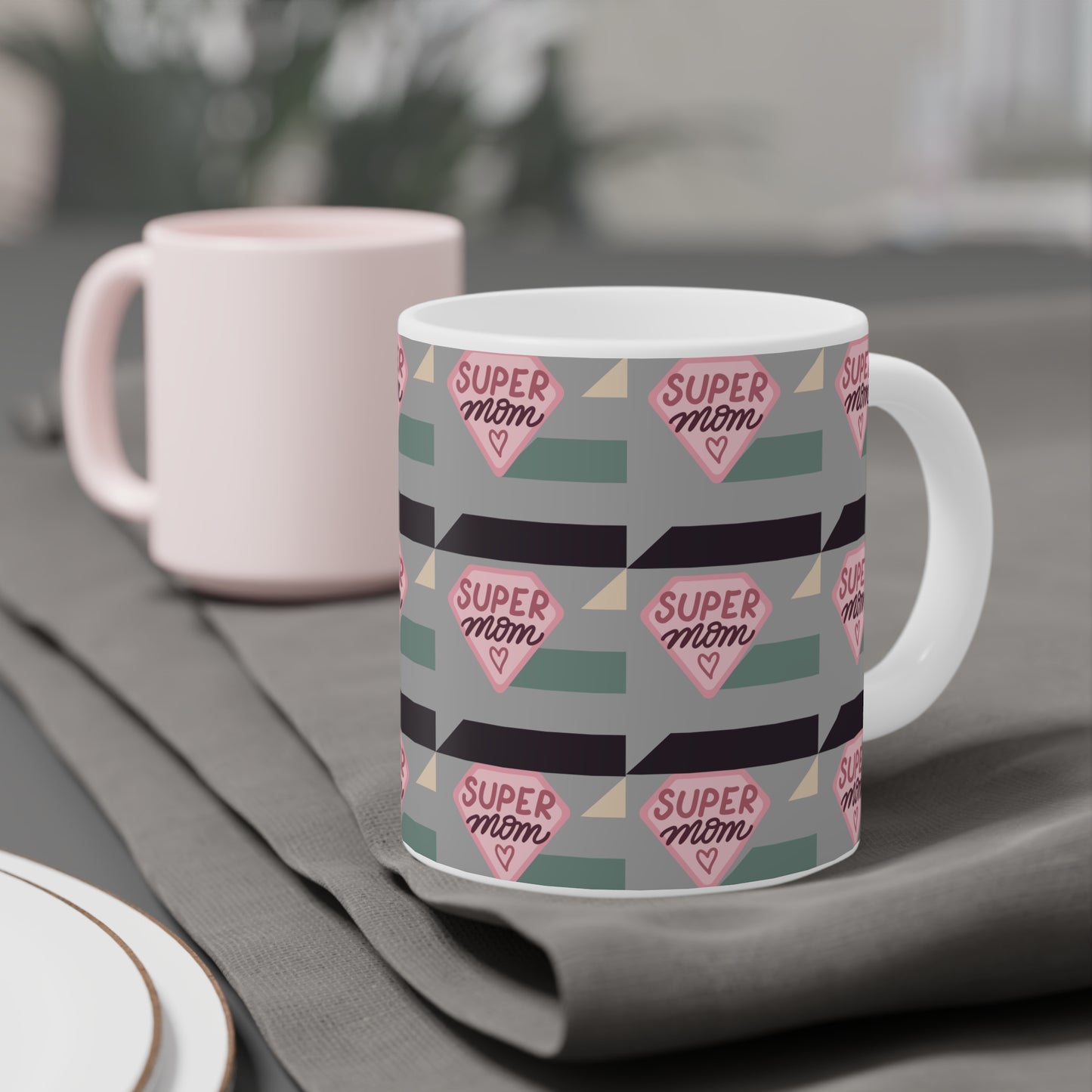 Super Mom Ceramic Mug - Heartfelt Gift for Mother's Day & Everyday Celebrations