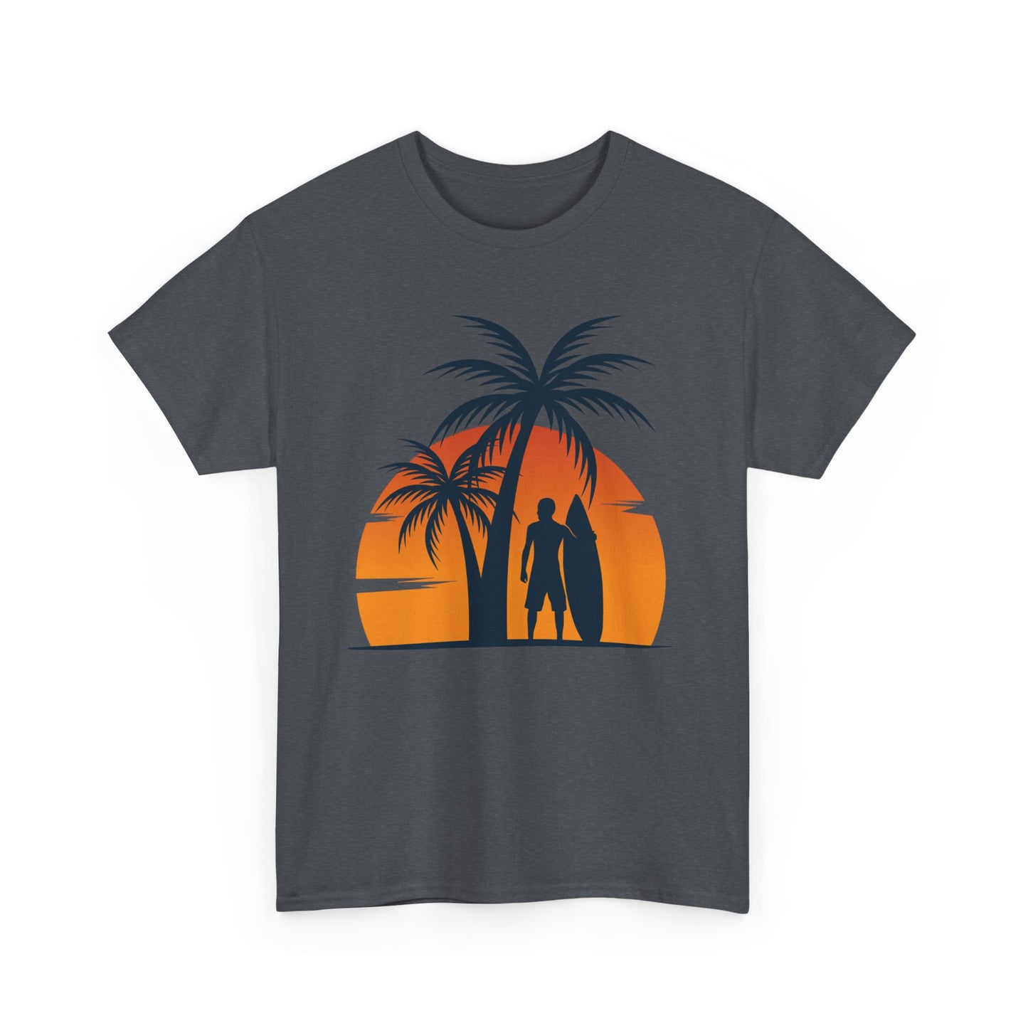 Tropical Sunset Tee, Relaxed Beach Vibes, Perfect for Summer Days, Gift for Beach Lovers, Vacation Essentials, Casual Wear
