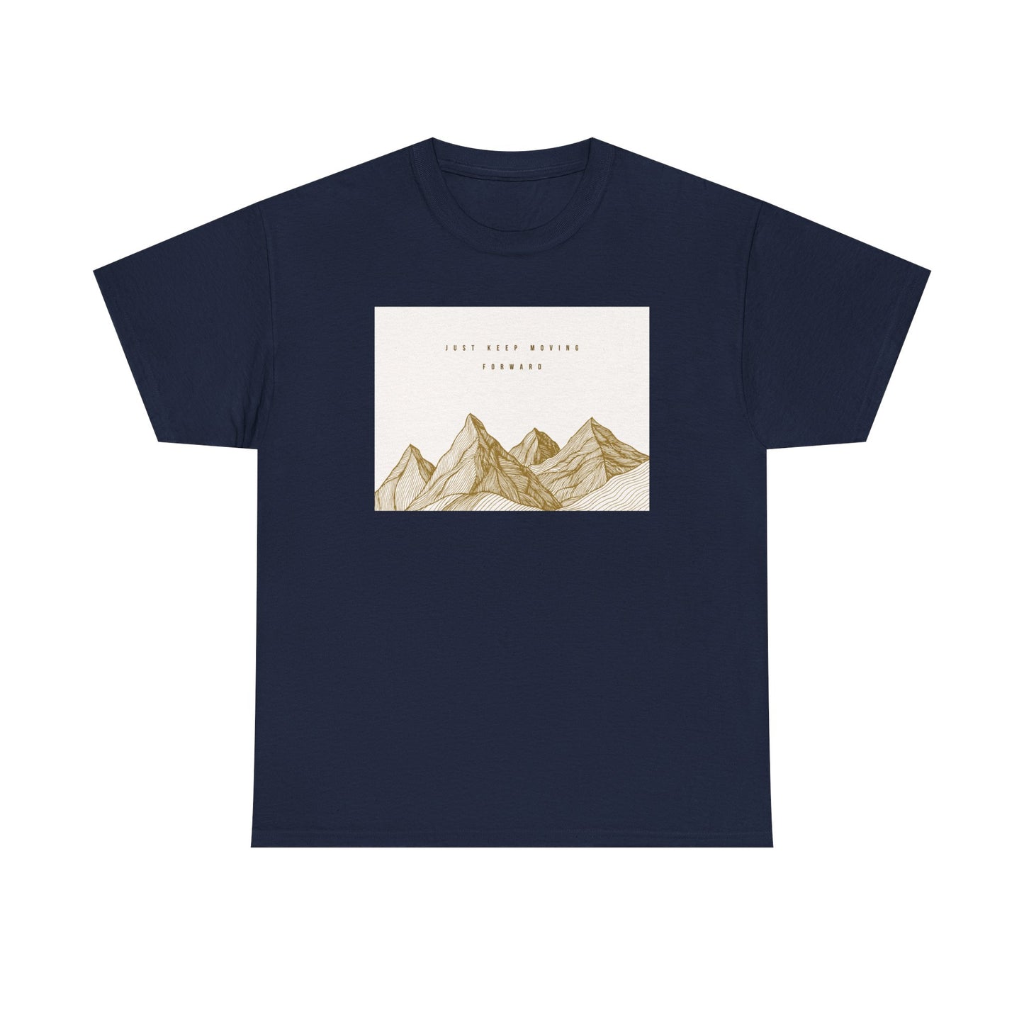 Mountain Graphic Unisex Heavy Cotton Tee - Just Keep Moving