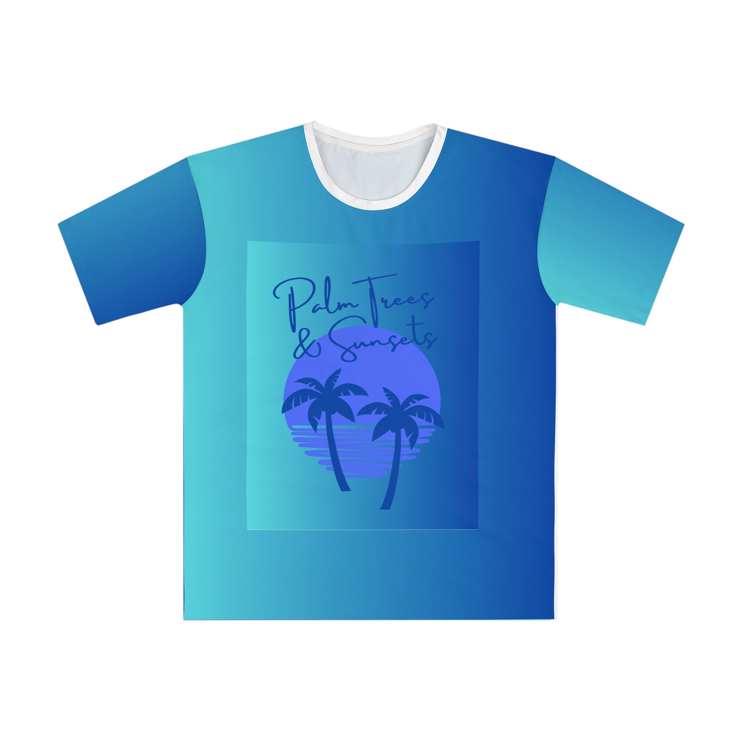 Tropical Vibes T-Shirt, Casual Summer Tee, Beachwear, Vacation Shirt, Gift for Beach Lovers, Palm Trees & Sunsets Design