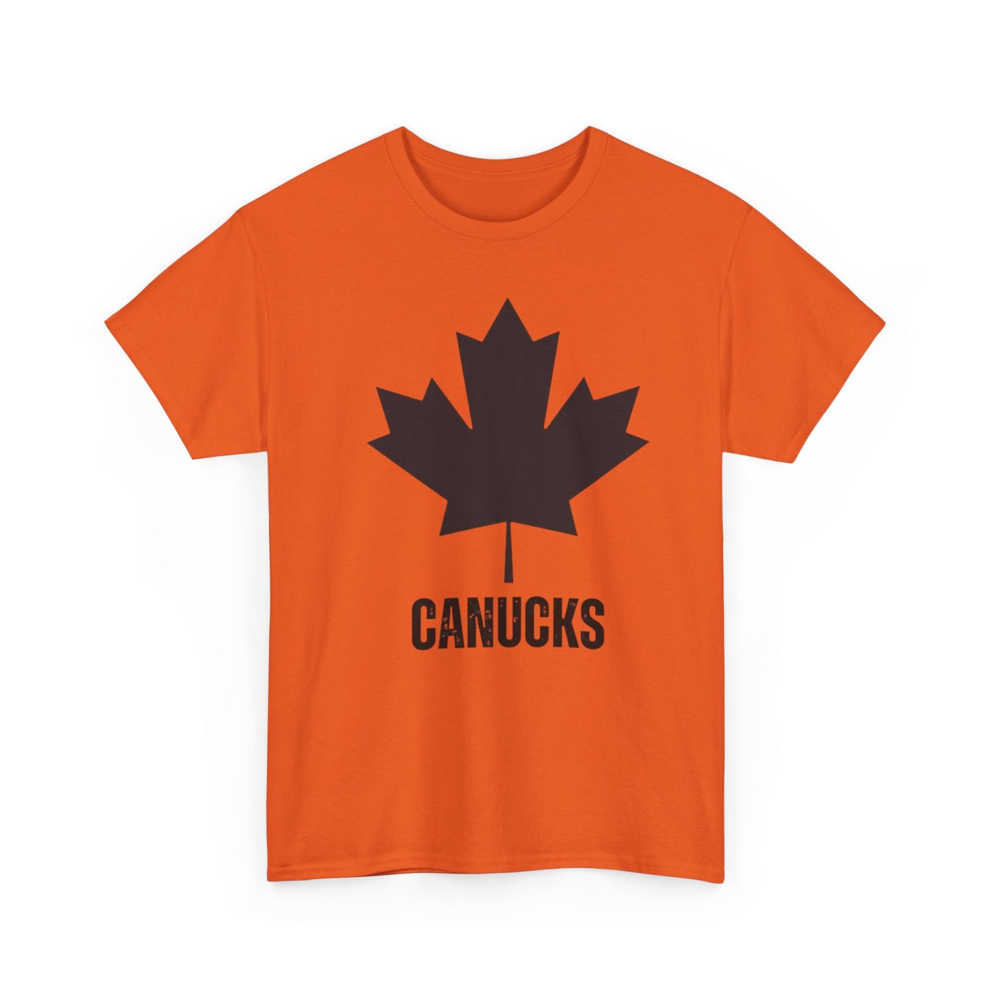 Unisex Heavy Cotton Tee - Canadian Maple Leaf Canucks Shirt