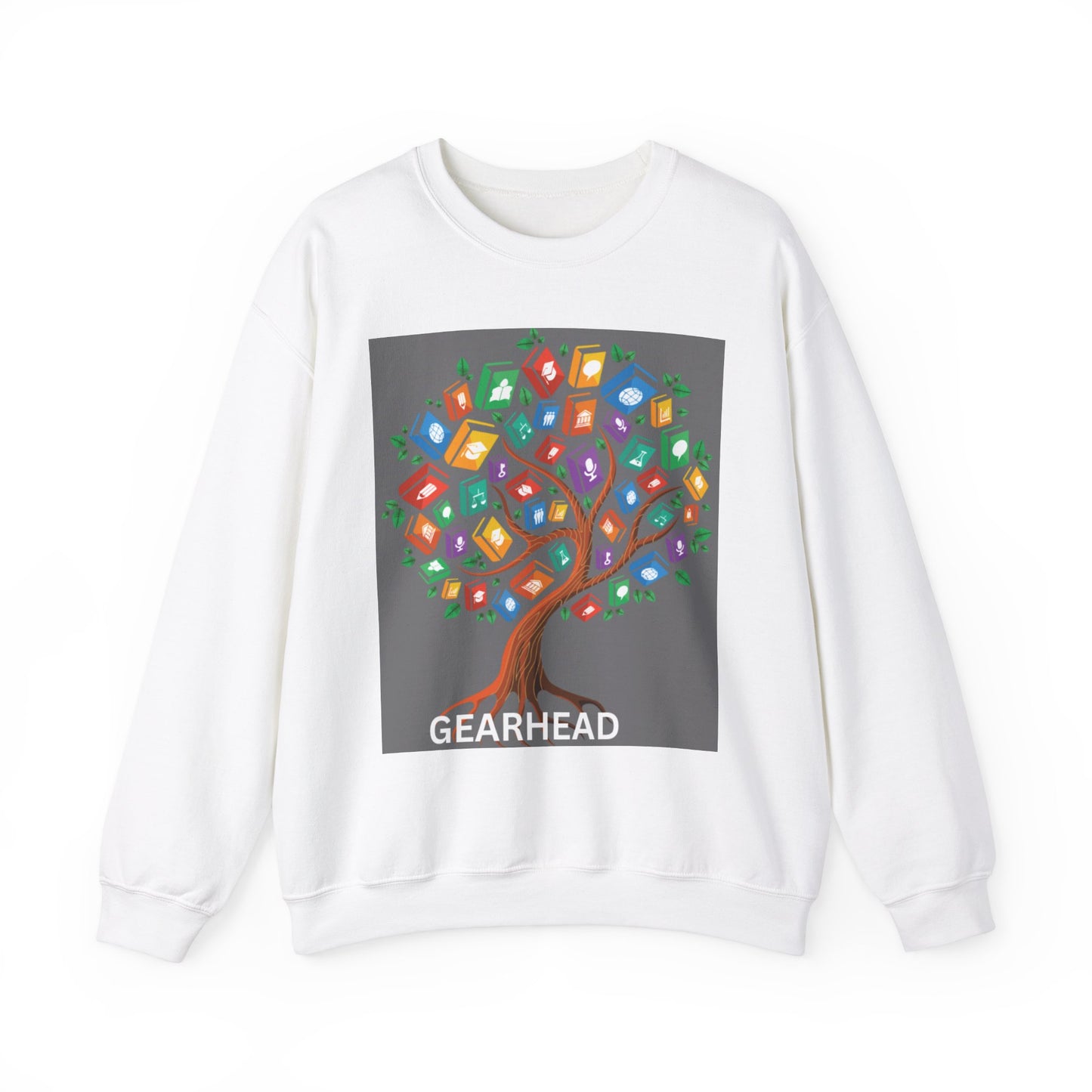 Gearhead Tree Graphic Unisex Crewneck Sweatshirt - Cozy & Stylish