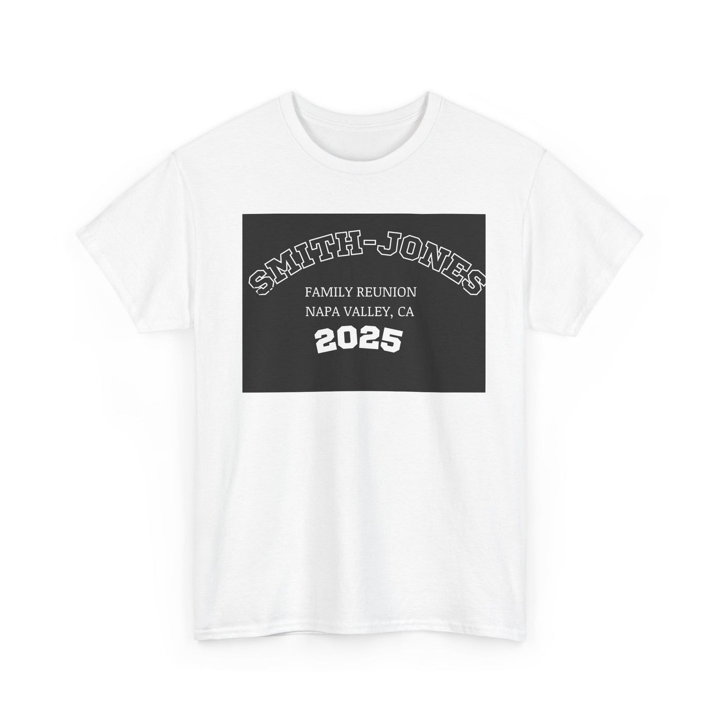 ‘Personalized Family Reunion’ Unisex Heavy Cotton Tee