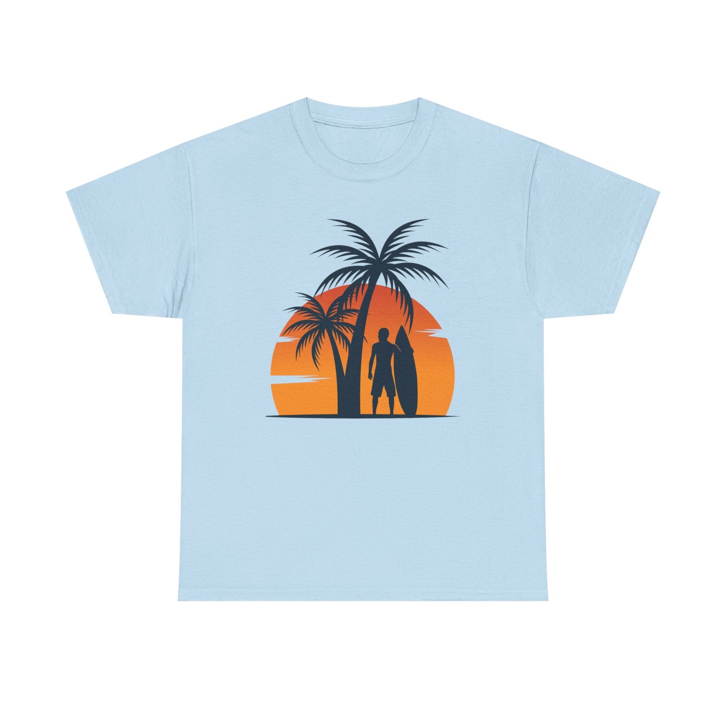Tropical Sunset Tee, Relaxed Beach Vibes, Perfect for Summer Days, Gift for Beach Lovers, Vacation Essentials, Casual Wear
