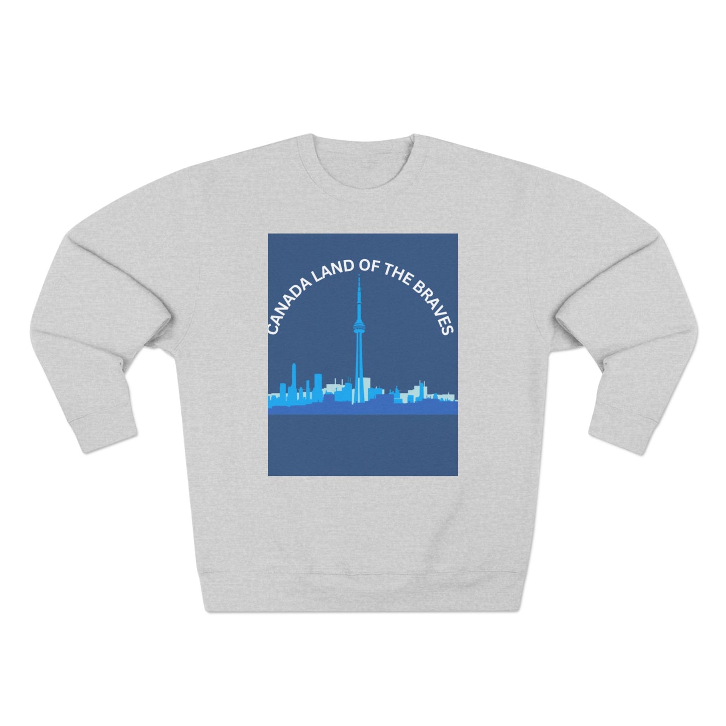 Canada Land of the Brave Unisex Crewneck Sweatshirt - Cozy Urban Style for All Occasions