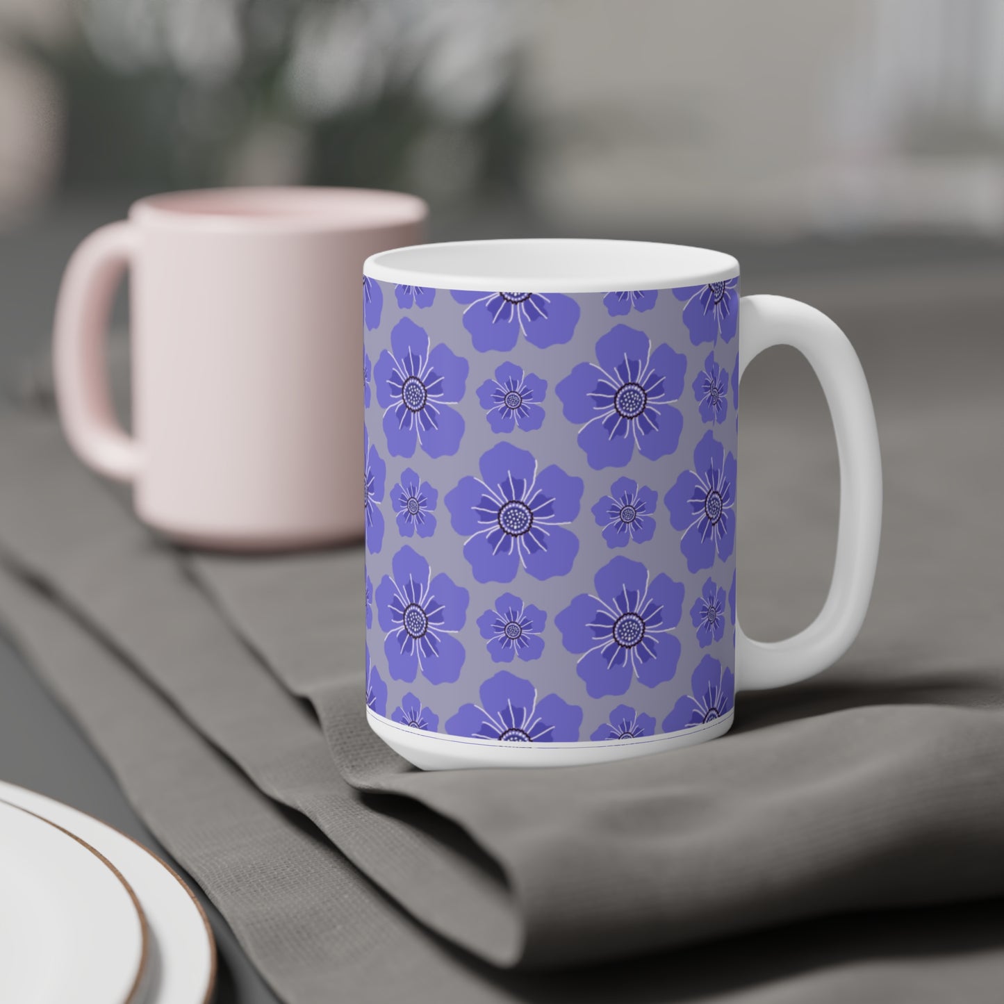 Floral Ceramic Mug (CDA)– Perfect for Gift Giving and Home Decor