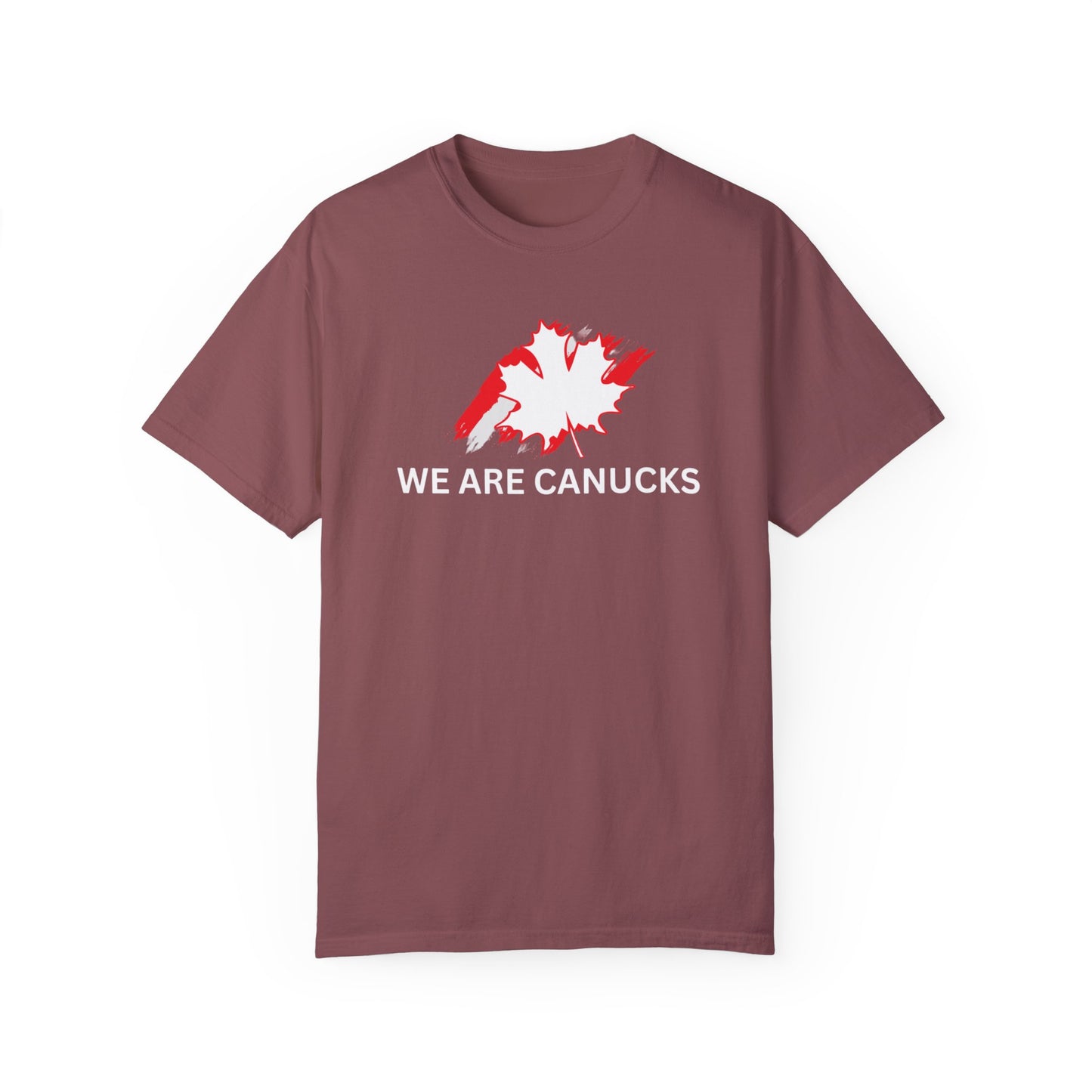 Unisex Garment-Dyed T-shirt - 'We Are Canucks' Canada Pride Tee