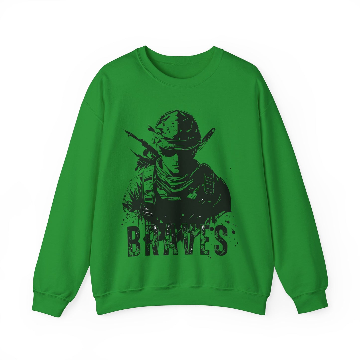 Braves Soldier Crewneck Sweatshirt - Unisex Heavy Blend