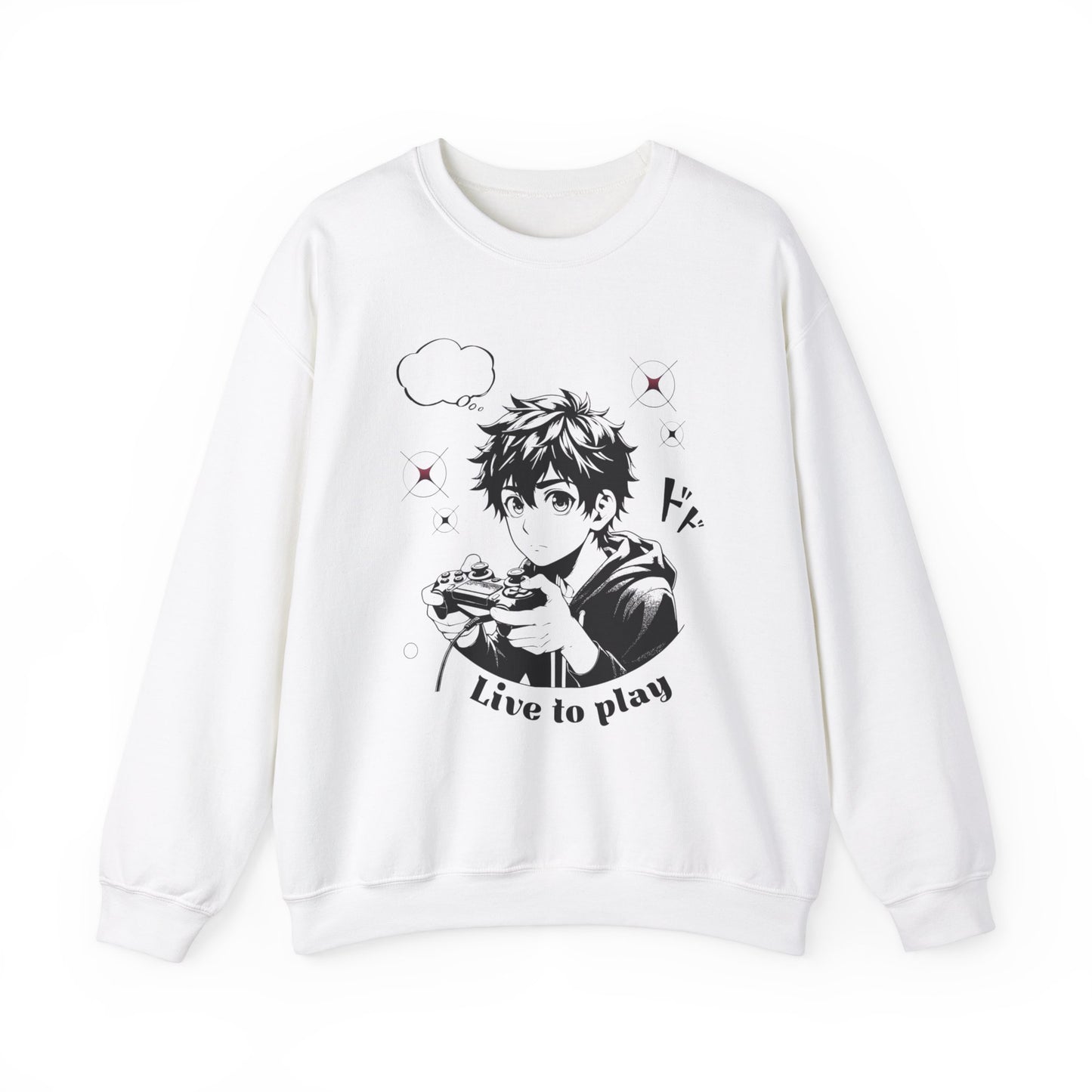 Live to Play Unisex Crewneck Sweatshirt - Cozy Gamer Apparel