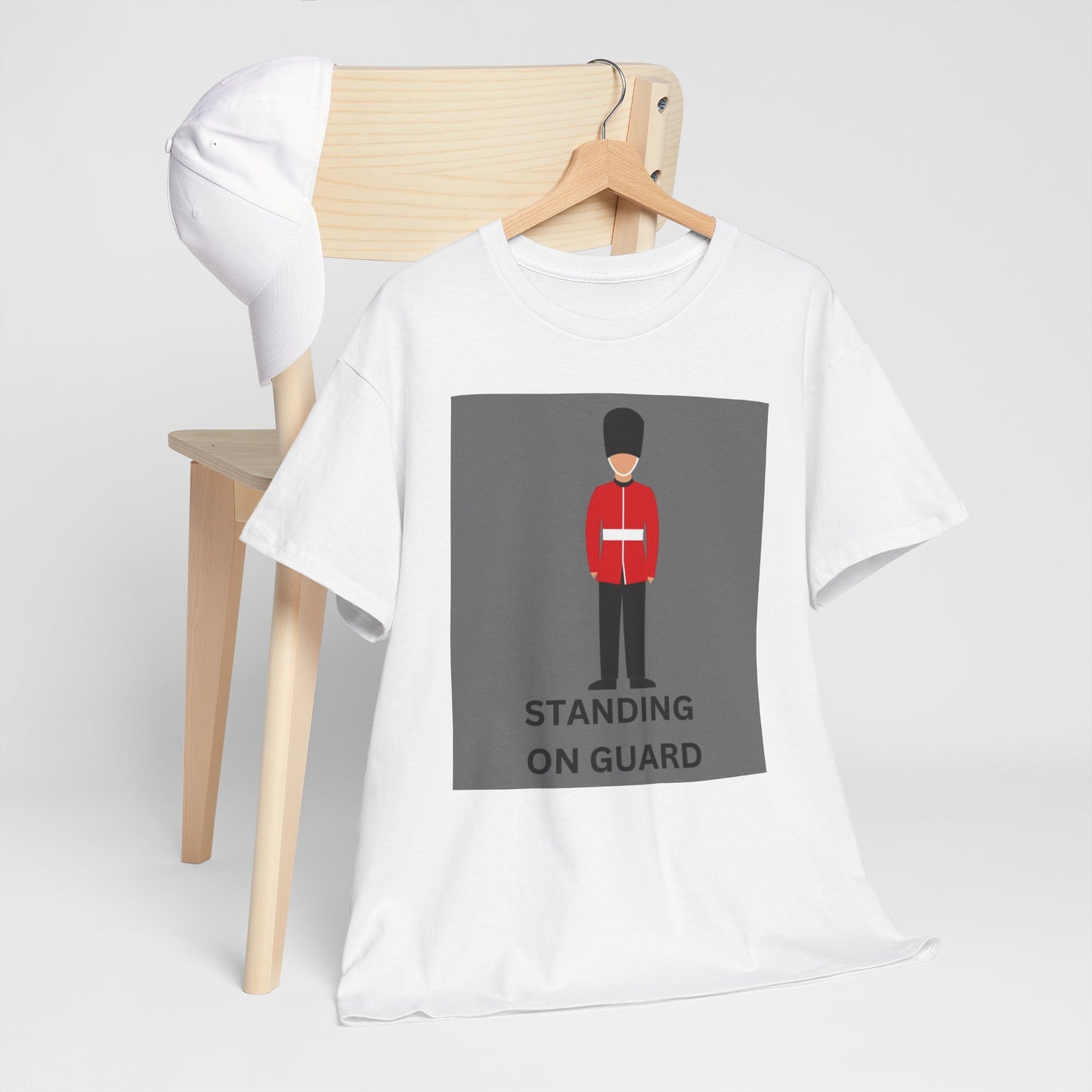 Standing On Guard Graphic Unisex Heavy Cotton Tee