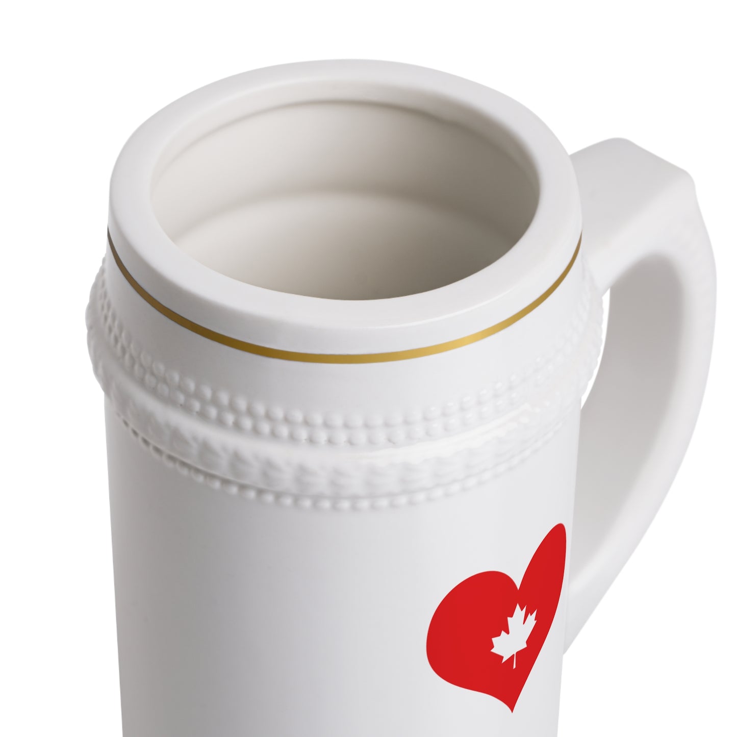 Love Canada Stein Mug - Heart Design