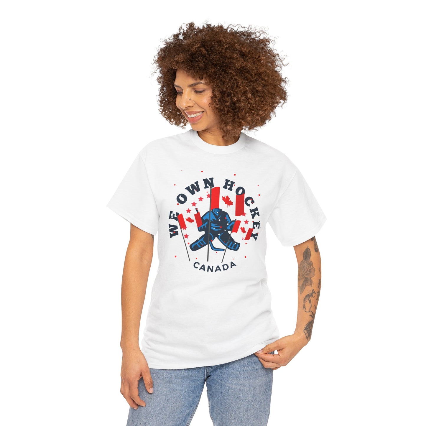 We Own Hockey Canada Unisex Heavy Cotton Tee – Perfect for Ice Hockey Fans