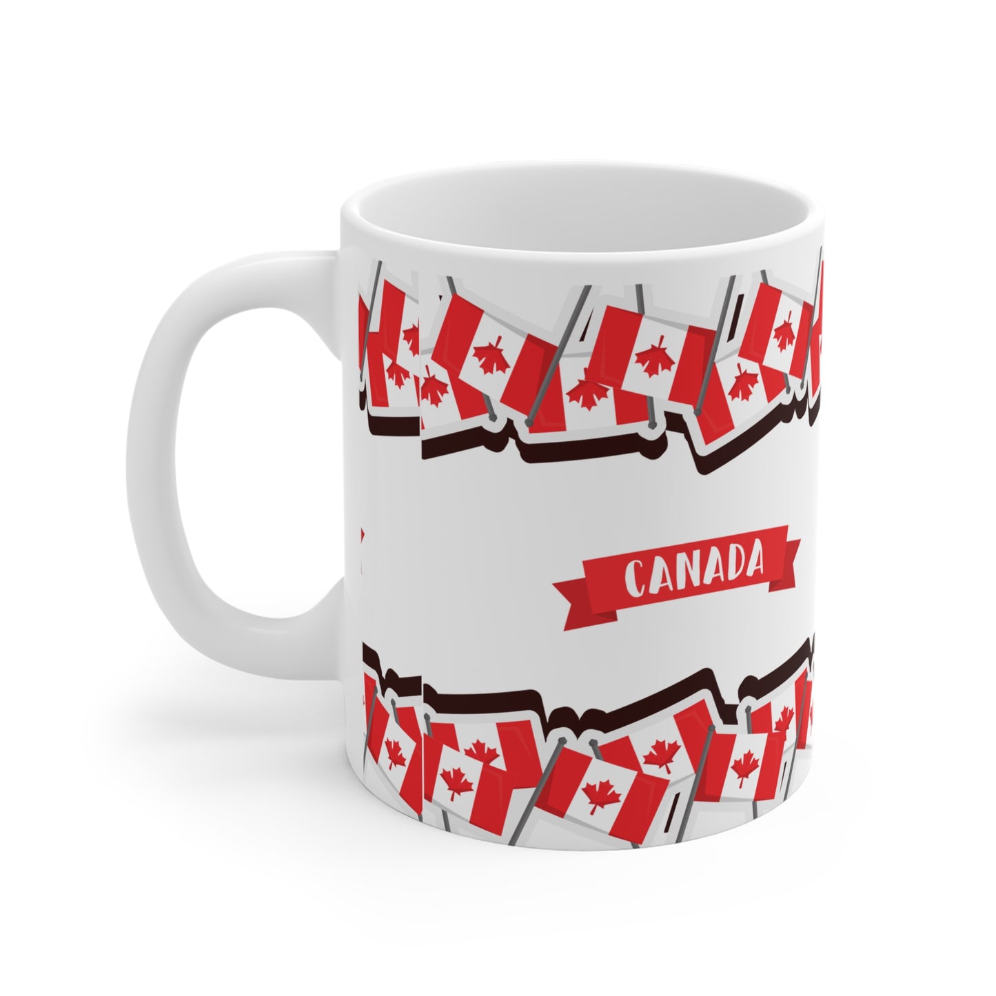 Canada Flag Ceramic Mug - Celebrate Canada Day with 11oz/15oz/20oz Options