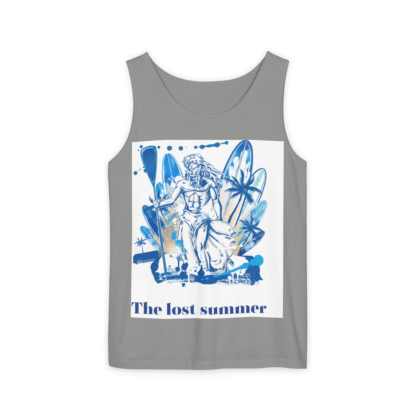 Lost Summer Unisex Tank Top, Beach Wear, Summer Vibes, Casual Top, Vacation Apparel, Gift for Friends