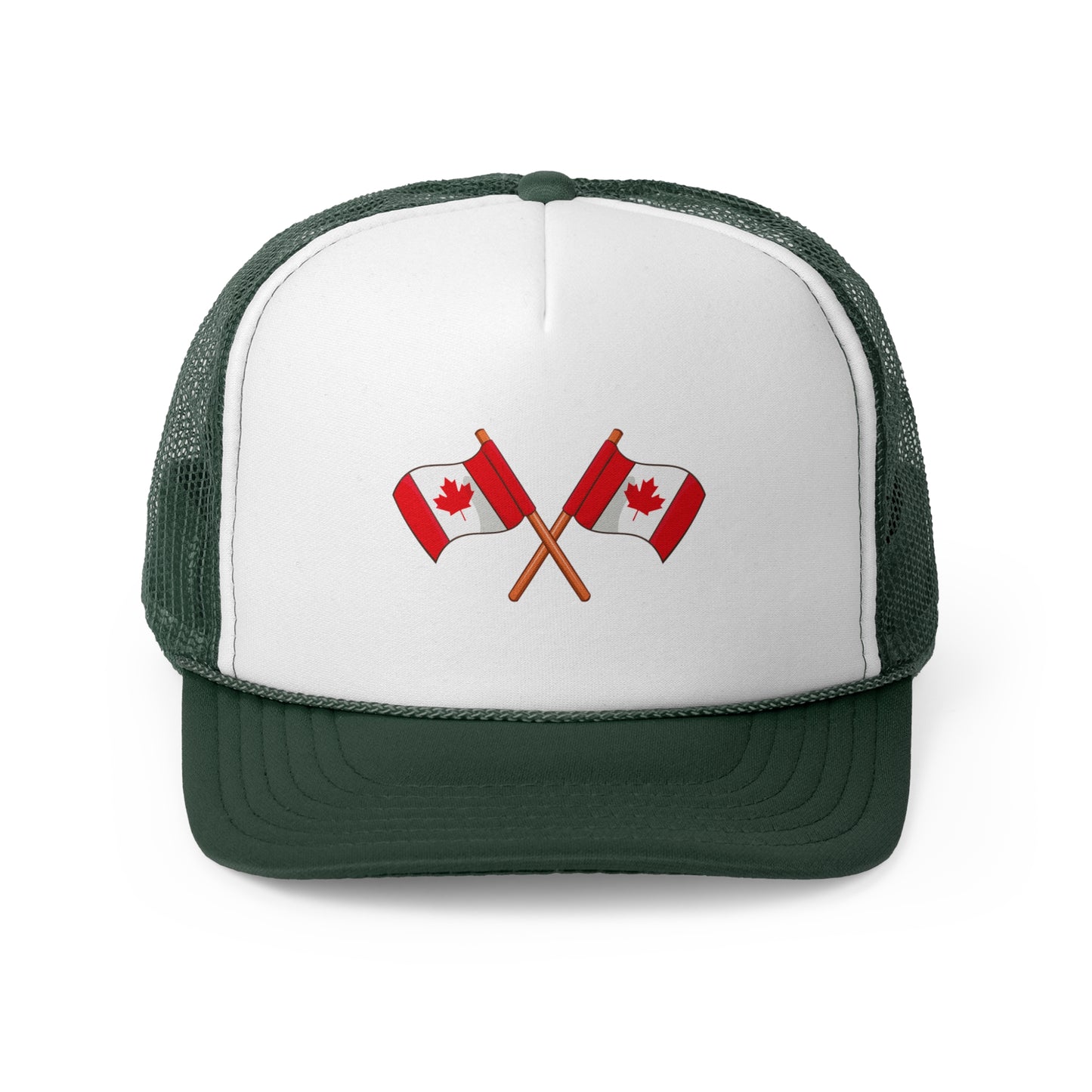 Canadian Pride Trucker Cap - Double Flag Design