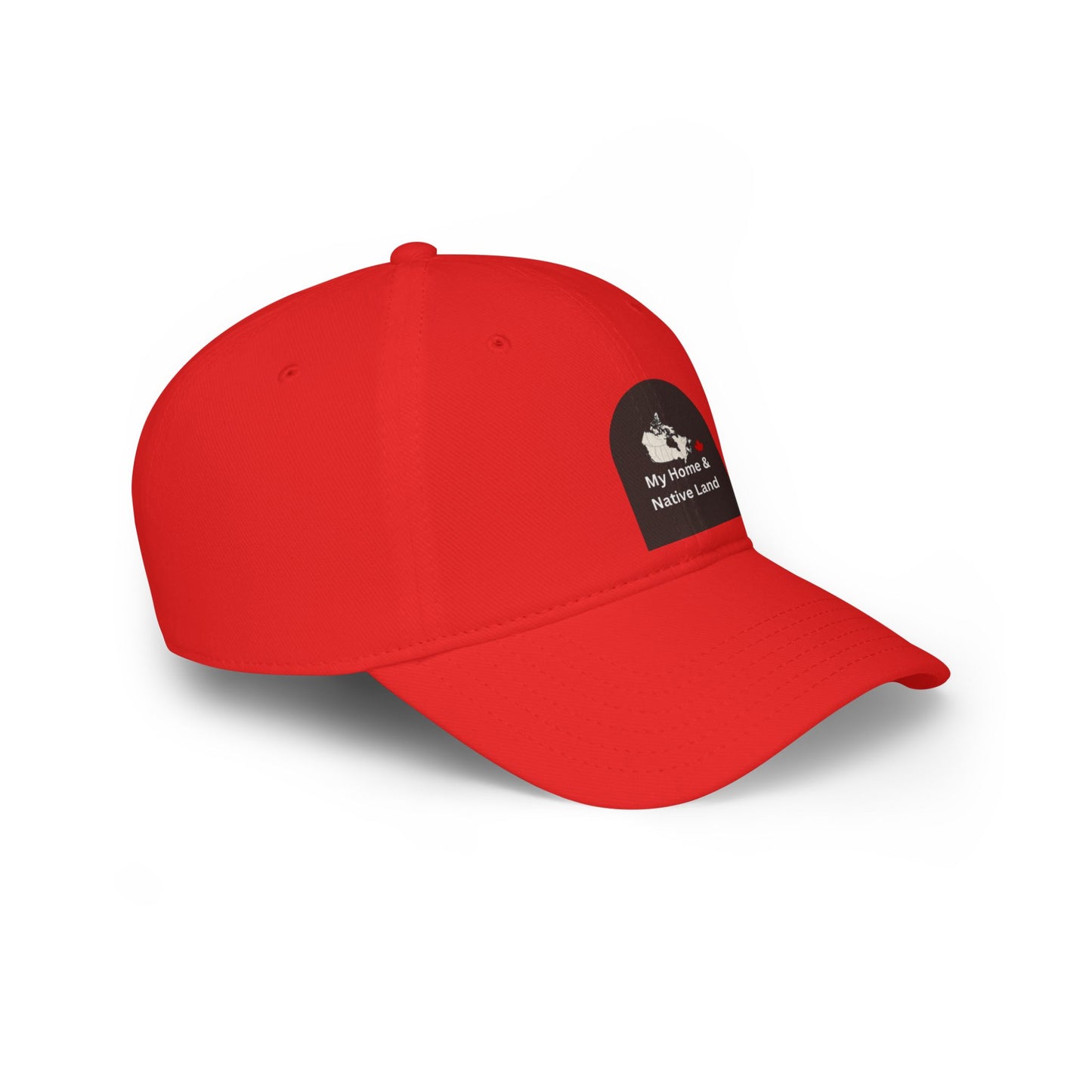 My Home & Native Land Low Profile Baseball Cap - Red Adjustable Hat