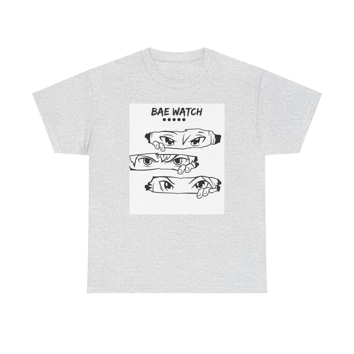 Bae Watch Unisex Heavy Cotton Tee - Fun and Playful Graphic Tee for Couples