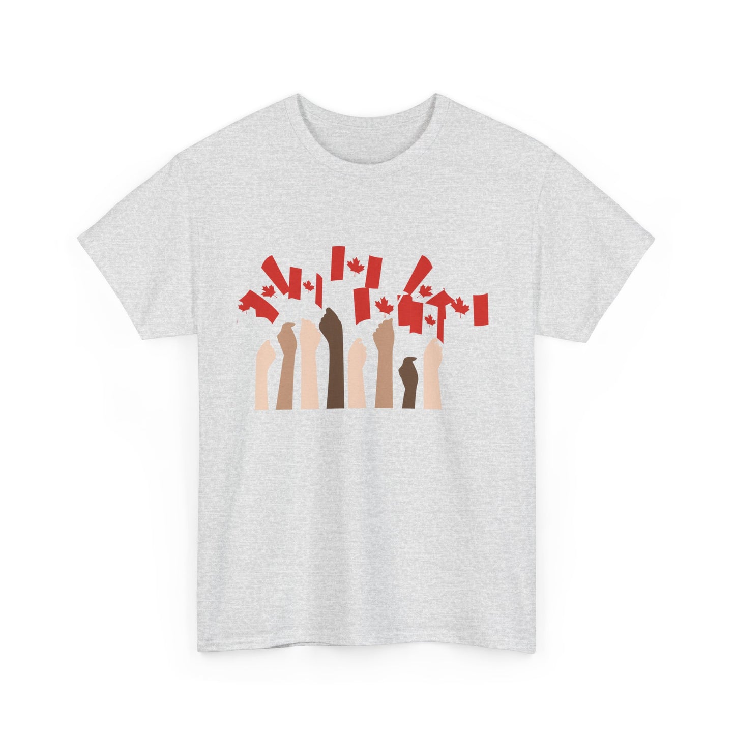 Canadian Pride Unisex Heavy Cotton Tee - Celebrate Canada Day with Unity Design