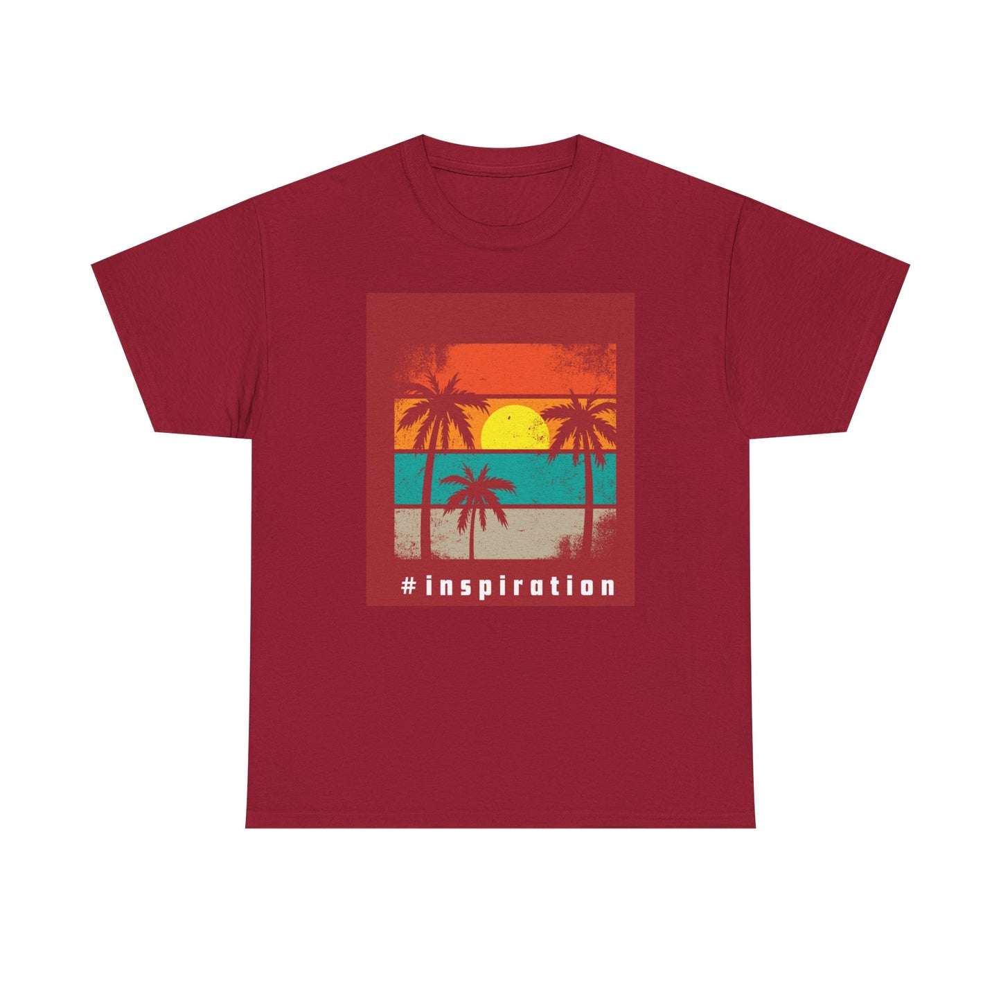 #Inspiration Unisex Heavy Cotton Tee - Beach Vibes Shirt, Summer Fashion, Gift for Friends, Casual Tee, Motivational Apparel