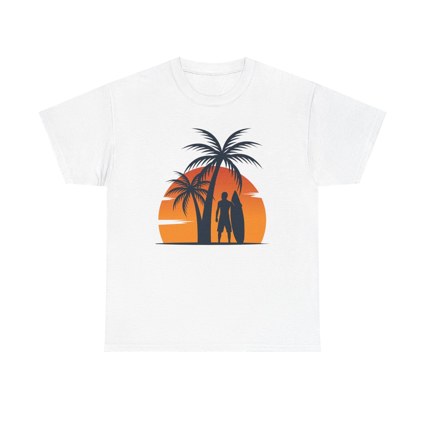 Tropical Sunset Tee, Relaxed Beach Vibes, Perfect for Summer Days, Gift for Beach Lovers, Vacation Essentials, Casual Wear