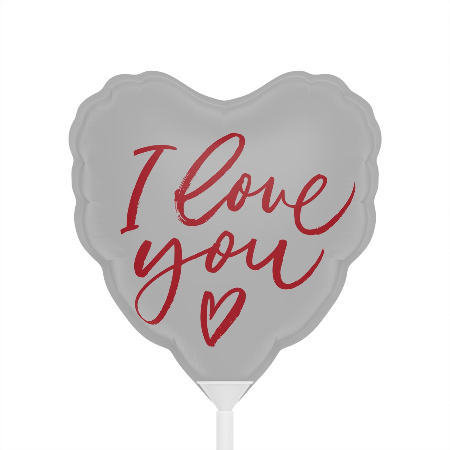‘I LOVE YOU’ Balloons (Round and Heart-shaped), 6"